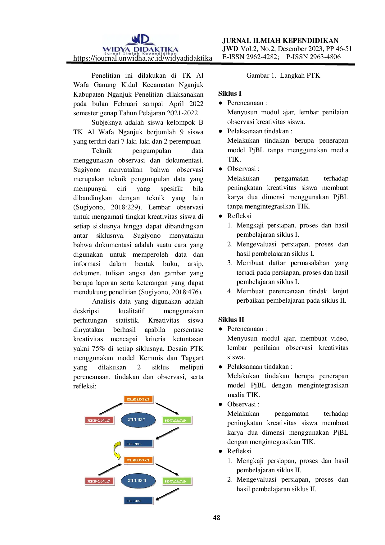 JURIS MODEL MODEL PEMBELAJARAN PROJECT BASED LEARNING PjBL DENGAN MENGINTEGRASIKAN MEDIA TIK UNTUK MENINGKATKAN KREATIVITAS SISWA MEMBUAT KARYA DUA DIMENSI DARI BENTUK BANGUN DATAR DI TK AL WAFA