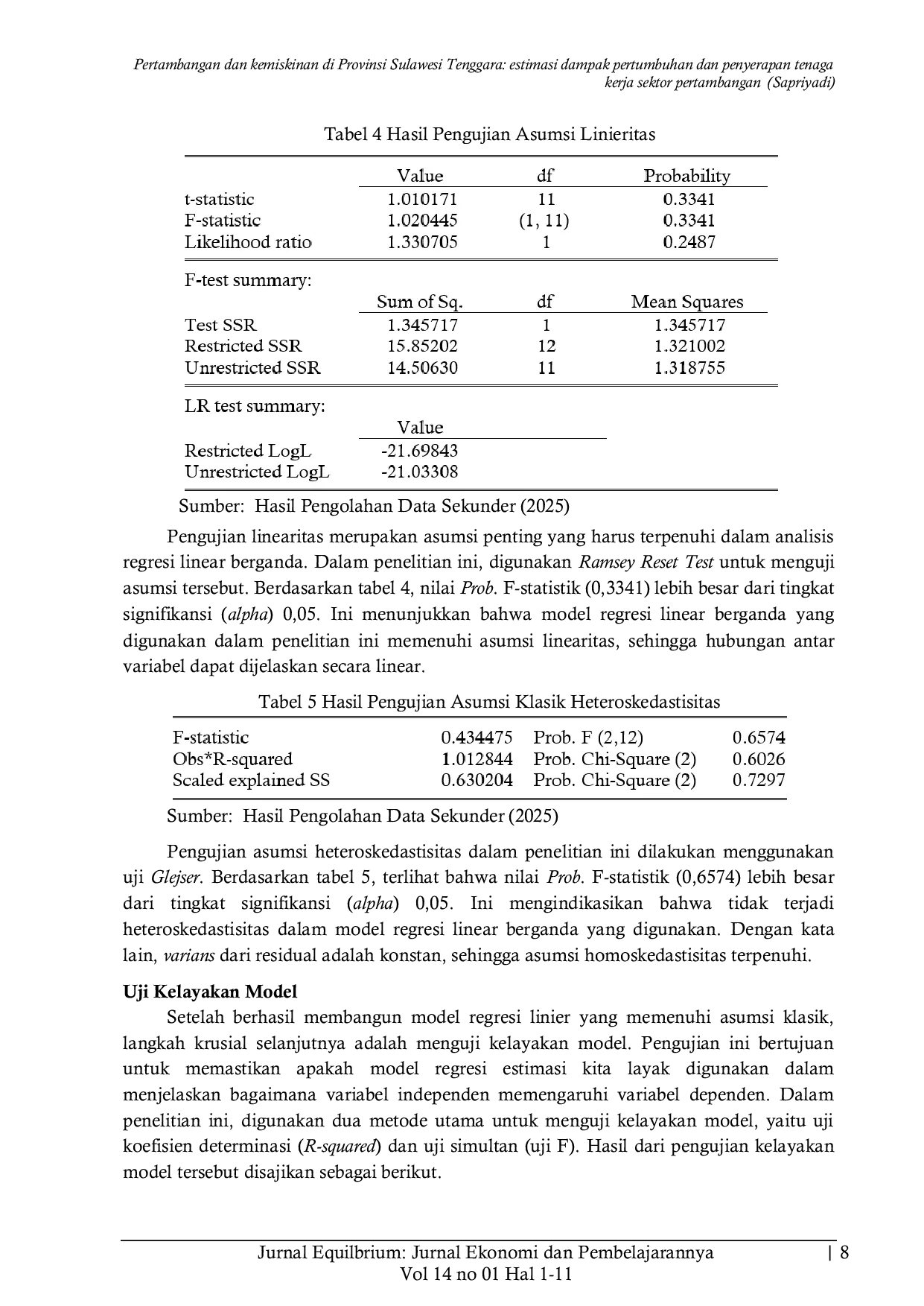 JURIS Pertambangan dan kemiskinan di Provinsi Sulawesi Tenggara estimasi dampak pertumbuhan dan penyerapan tenaga kerja sektor pertambangan