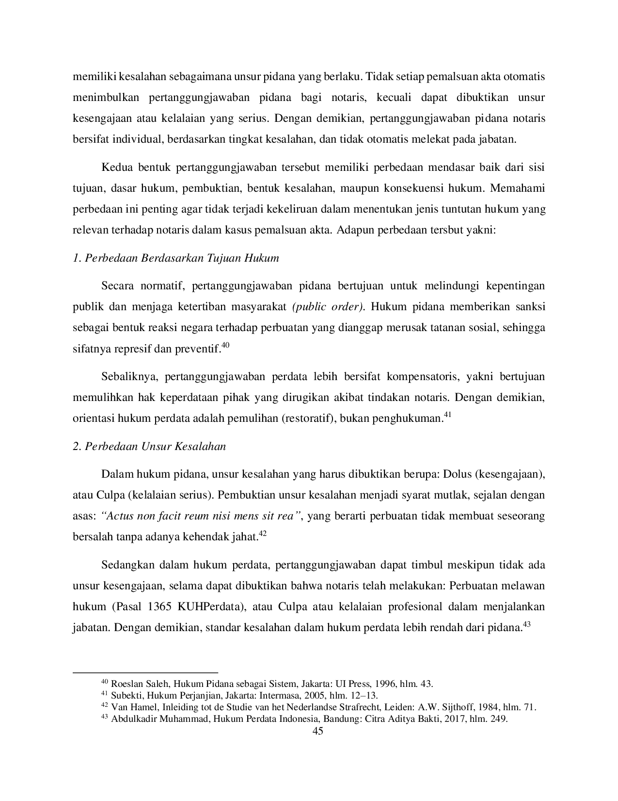 JURIS Civil and Criminal Liability of Notaries in Cases of Deed Forgery