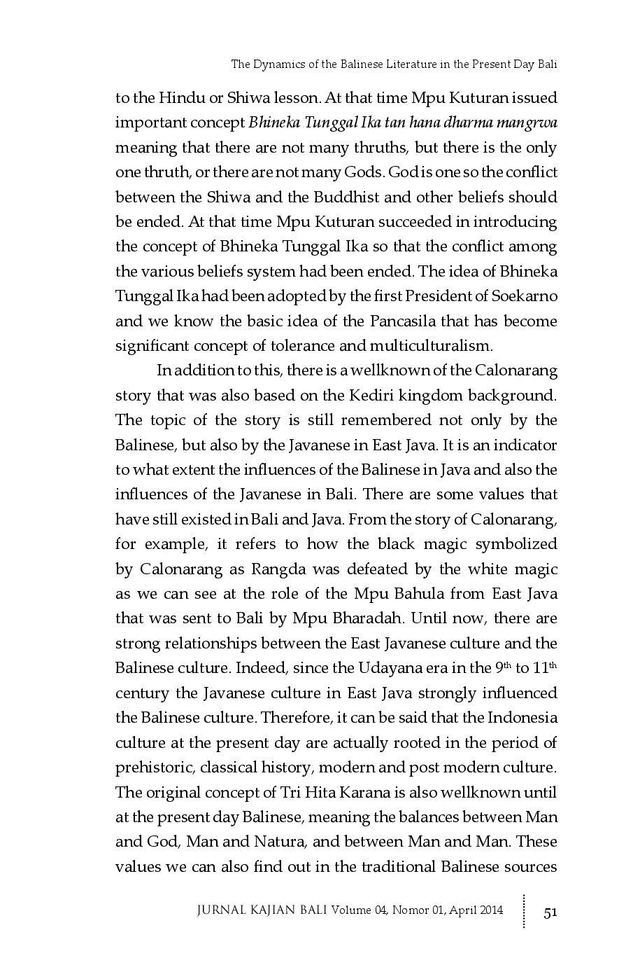 juris The Dynamics of the Balinese Literature in the Present Day Bali