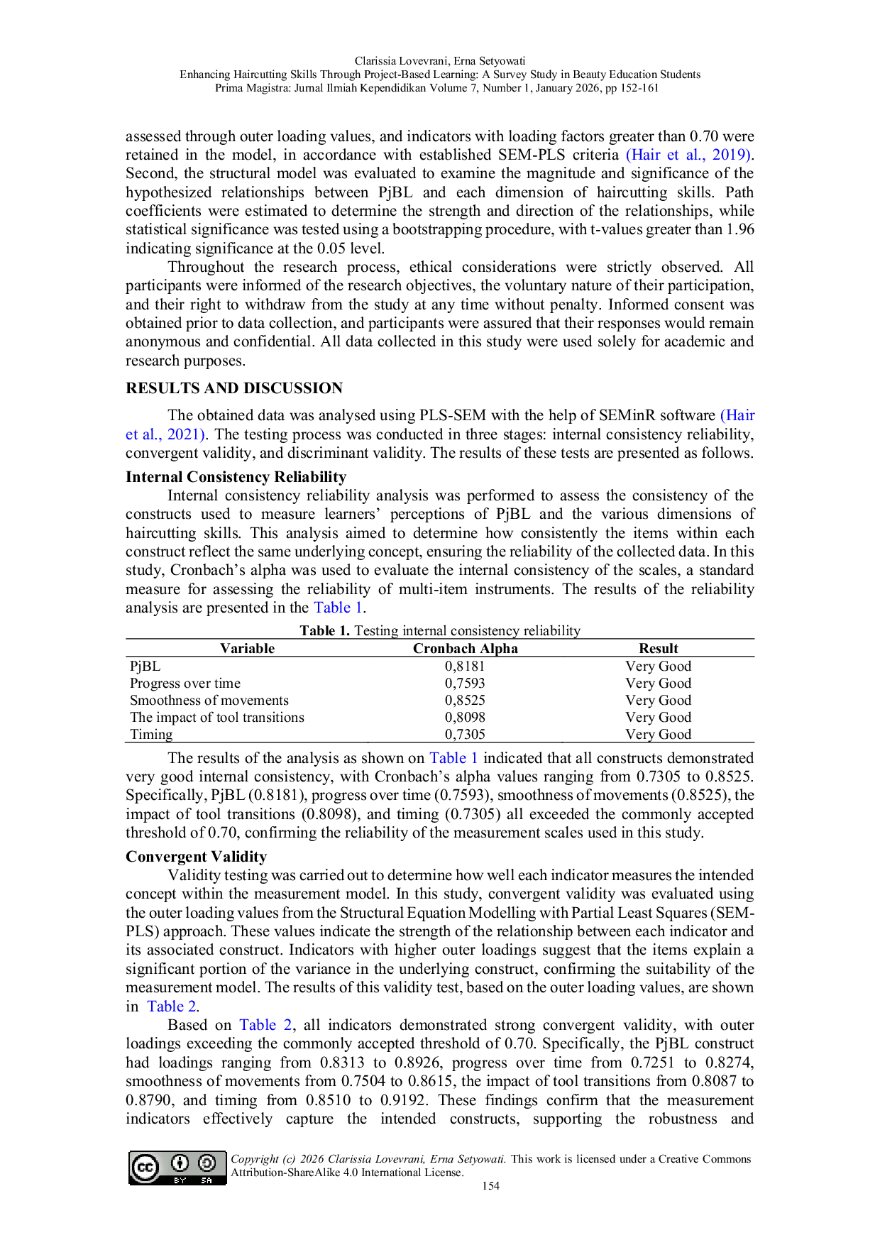 JURIS Enhancing Haircutting Skills Through Project Based Learning A Survey Study In Beauty Education Students