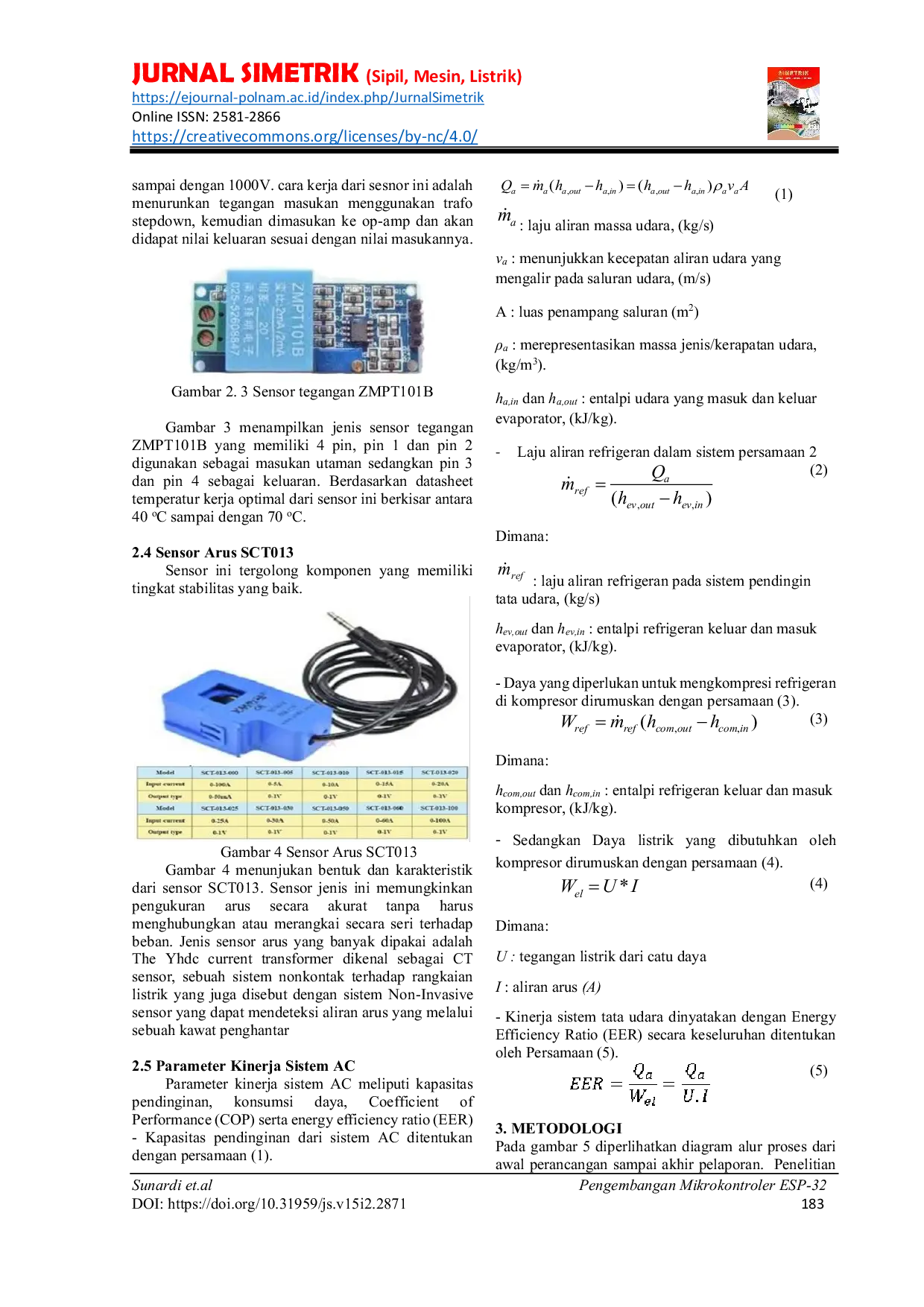 JURIS Pengembangan Mikrokontroler ESP 32 Sebagai Alat Akusisi Data Untuk Monitoring Kinerja Sistem Refrigerasi Pada Laboratorium Teknik Refrigerasi dan Tata Udara