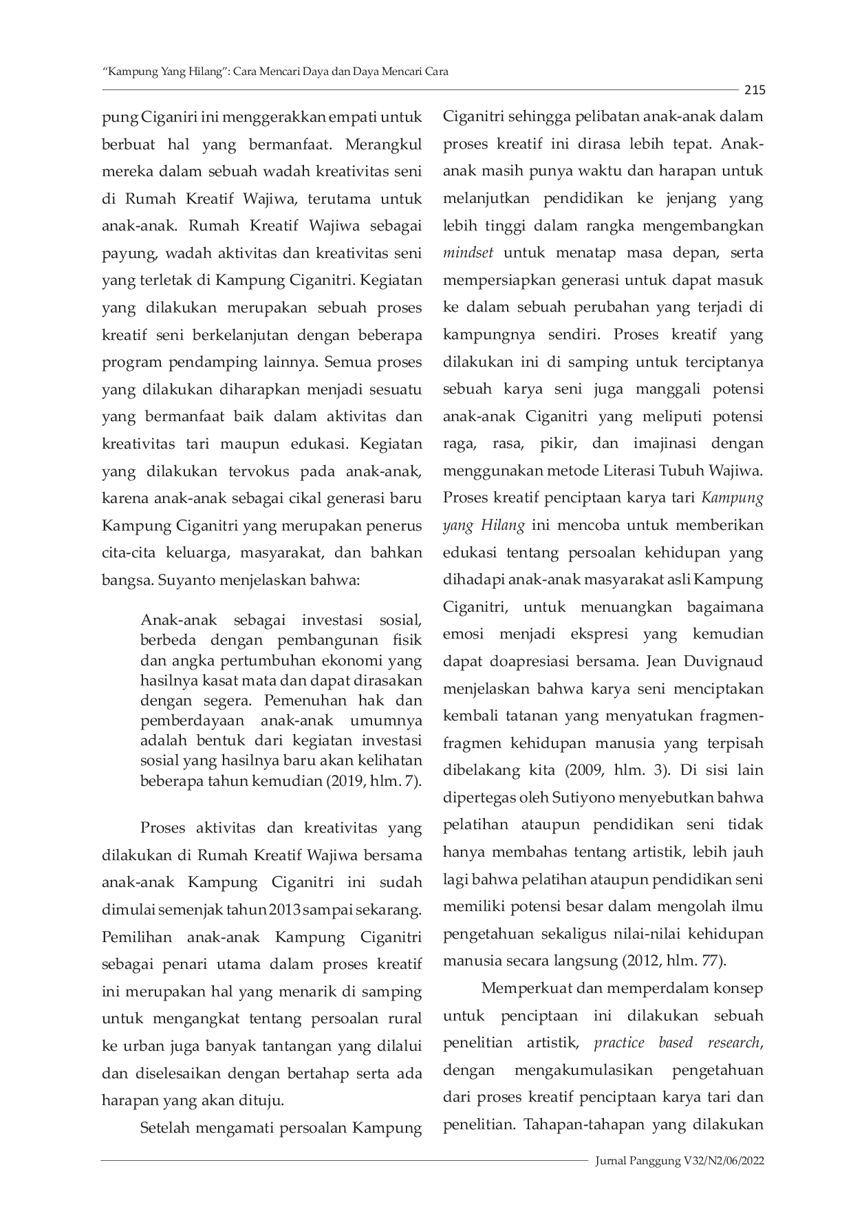 JURIS Kampung Yang Hilang Cara Mencari Daya dan Daya Mencari Cara