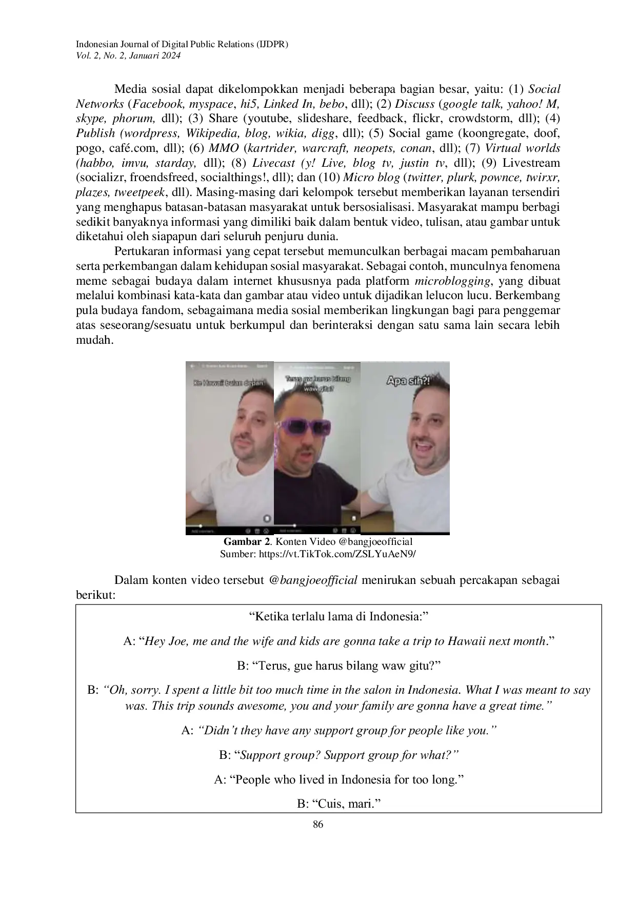 JURIS ANALISIS CULTURAL UNTRANSTABILITY TERHADAP PEMAHAMAN HUBUNGAN BUDAYA DAN BAHASA DI TIKTOK bangjoeofficial