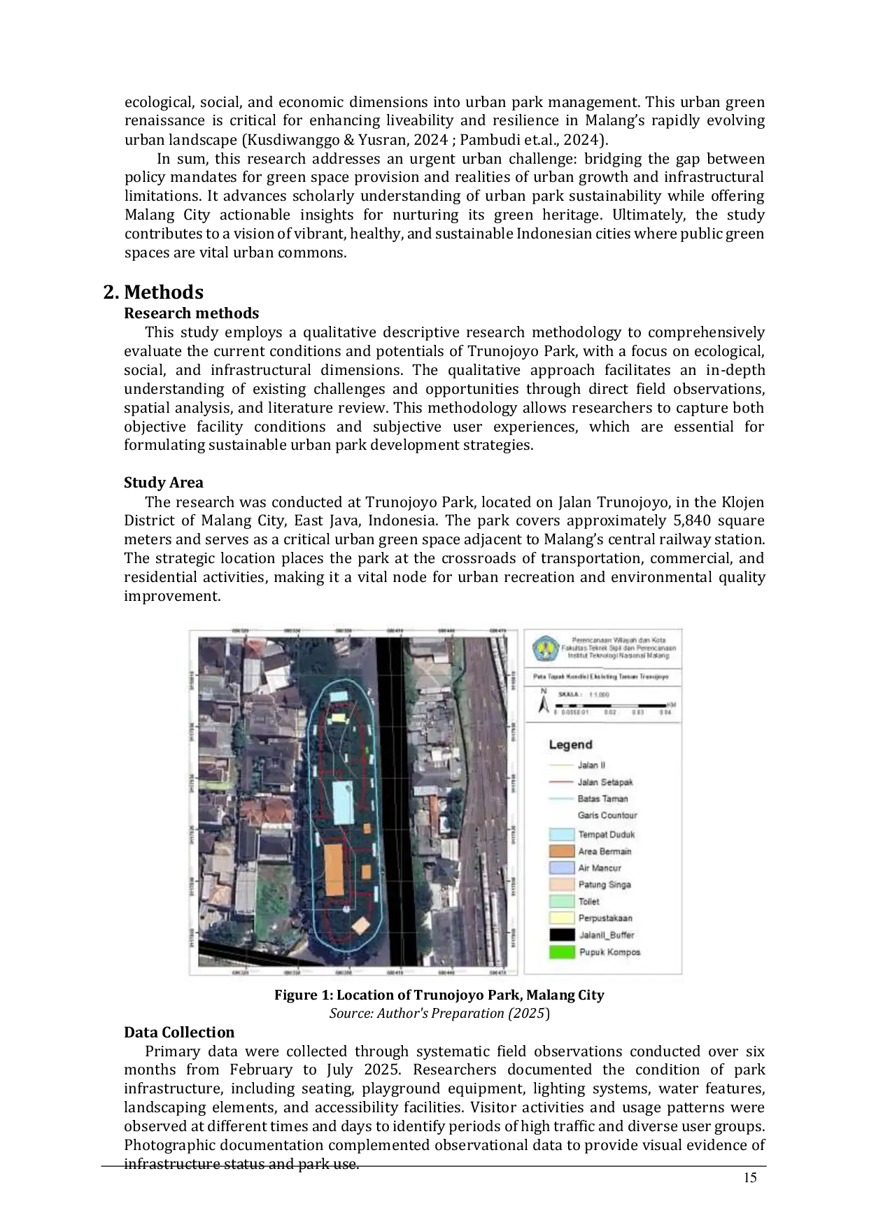 JURIS Urban Green Renaissance in Malang Trunojoyo Park and the Path to Sustainable Urban Futures