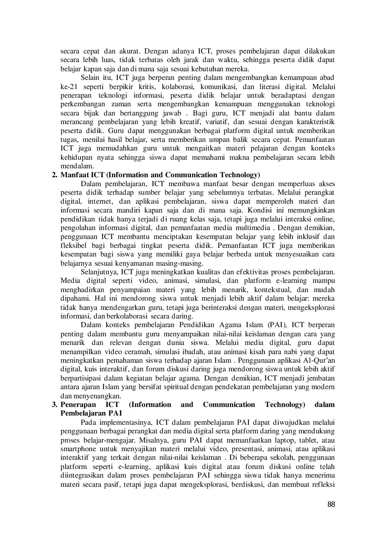 JURIS Information And Communication Technology Ict Artificial Intelligence Ai Dan Project Based Learning Dalam Pendidikan Agama Islam