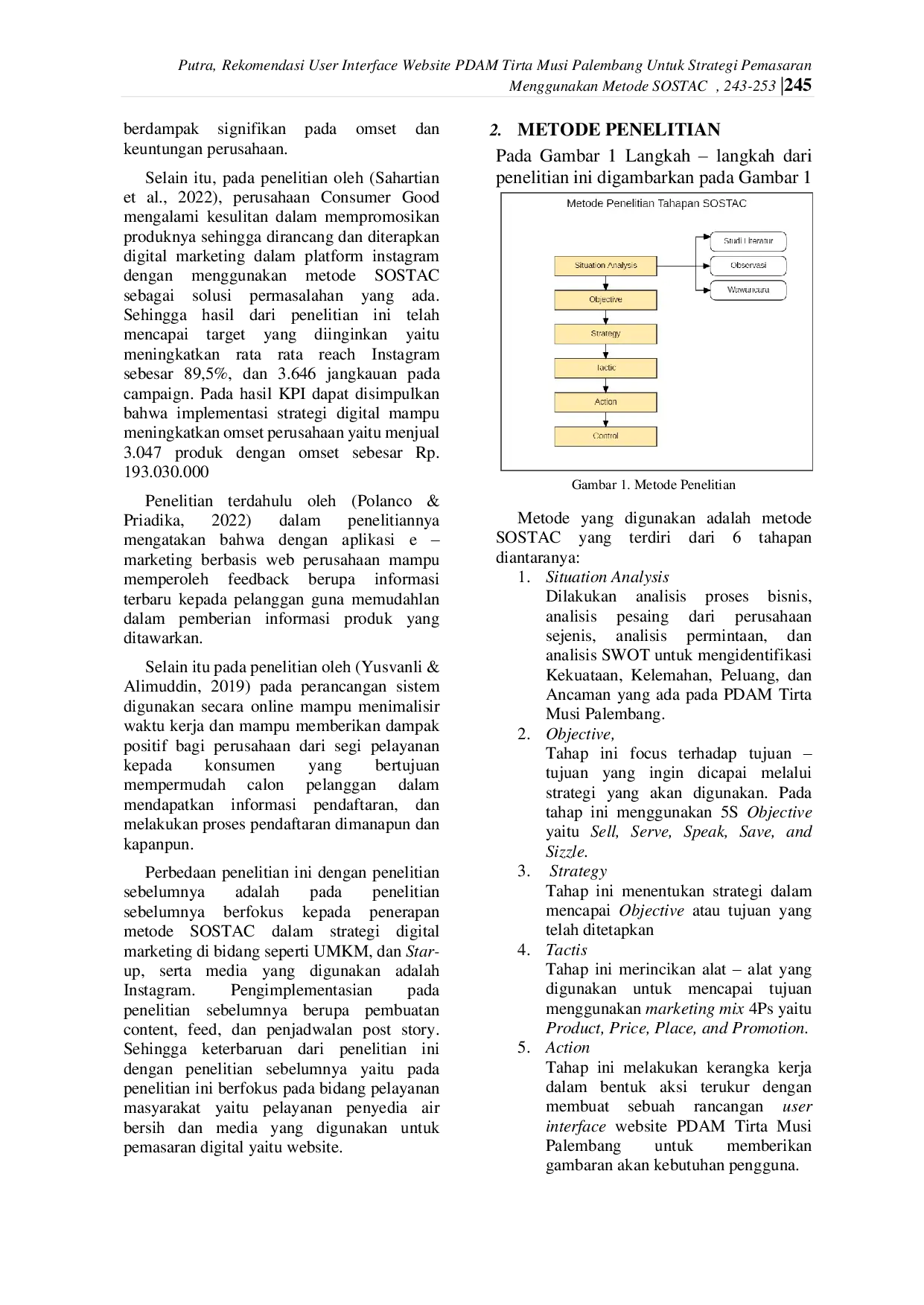 JURIS Rekomendasi User Interface Website PDAM Tirta Musi Palembang Untuk Strategi Pemasaran Menggunakan Metode SOSTAC