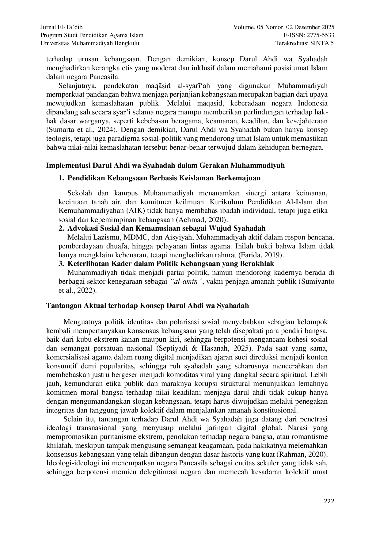 JURIS Persepsi Muhammadiyah Sebagai Darul Ahdi Wa Syahadah