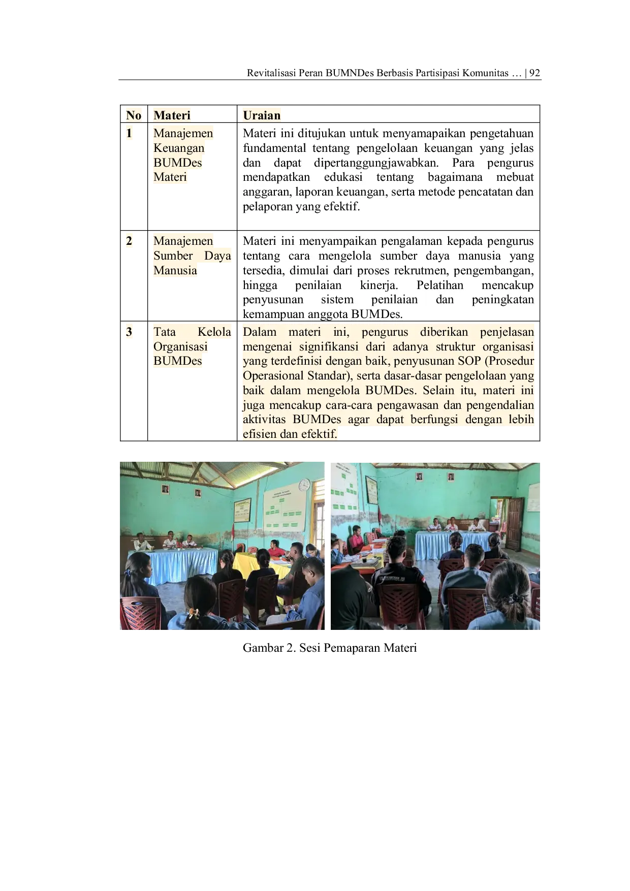 JURIS Revitalisasi Peran BUMDes Berbasis Partisipasi Komunitas Model Capacity Building Menuju Ekonomi Desa Berkelanjutan di Kabupaten Nagekeo