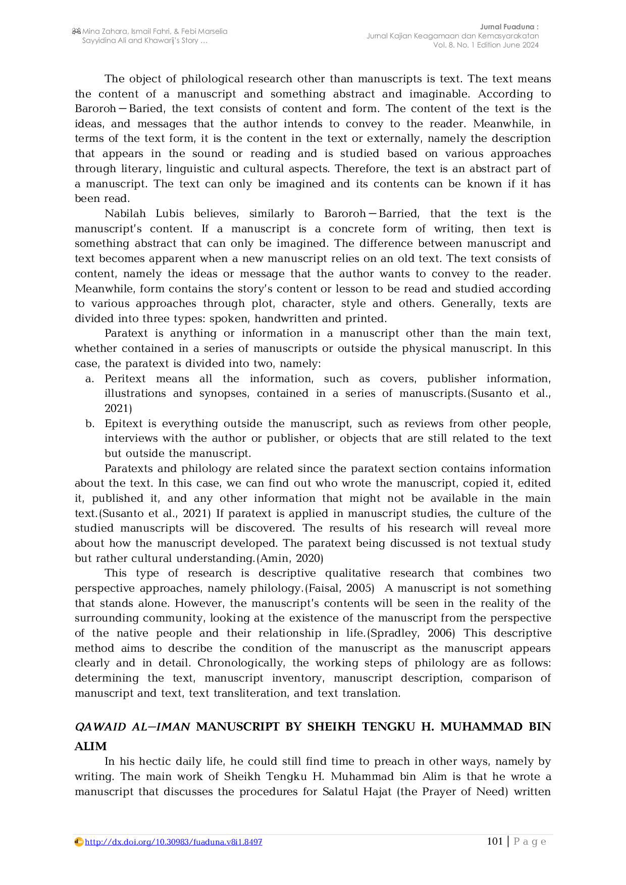 JURIS Sayyidina Ali And Khawarij s Story in Qawaid Al Iman fi Bayan Al Iman Manuscript by Sheikh Tengku H Muhammad bin Alim