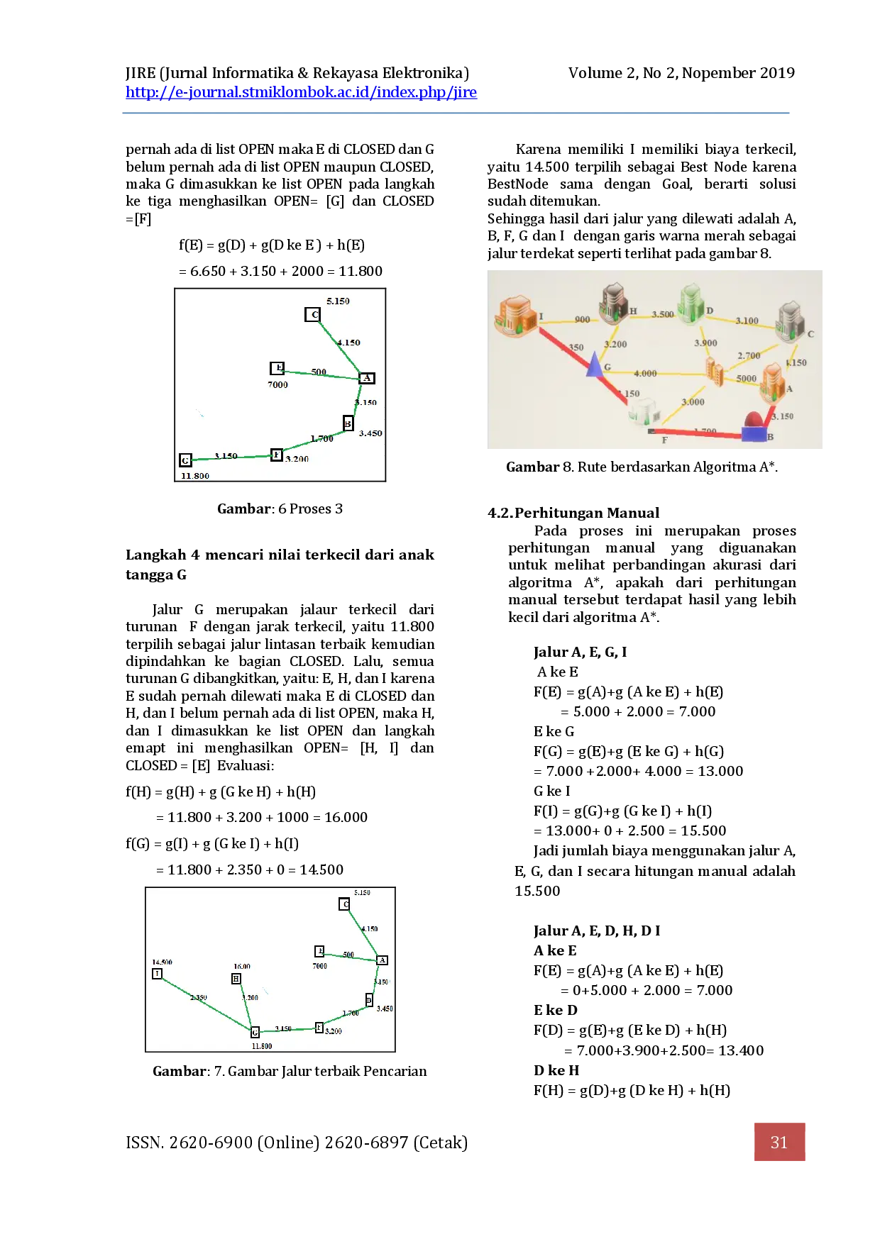 juris Perbandingan Perhitungan Manual Dengan Algoritma A Star Dalam Pencarian Jalur Terpendek Untuk Pengiriman Pesanan Dodol Khas Lombok