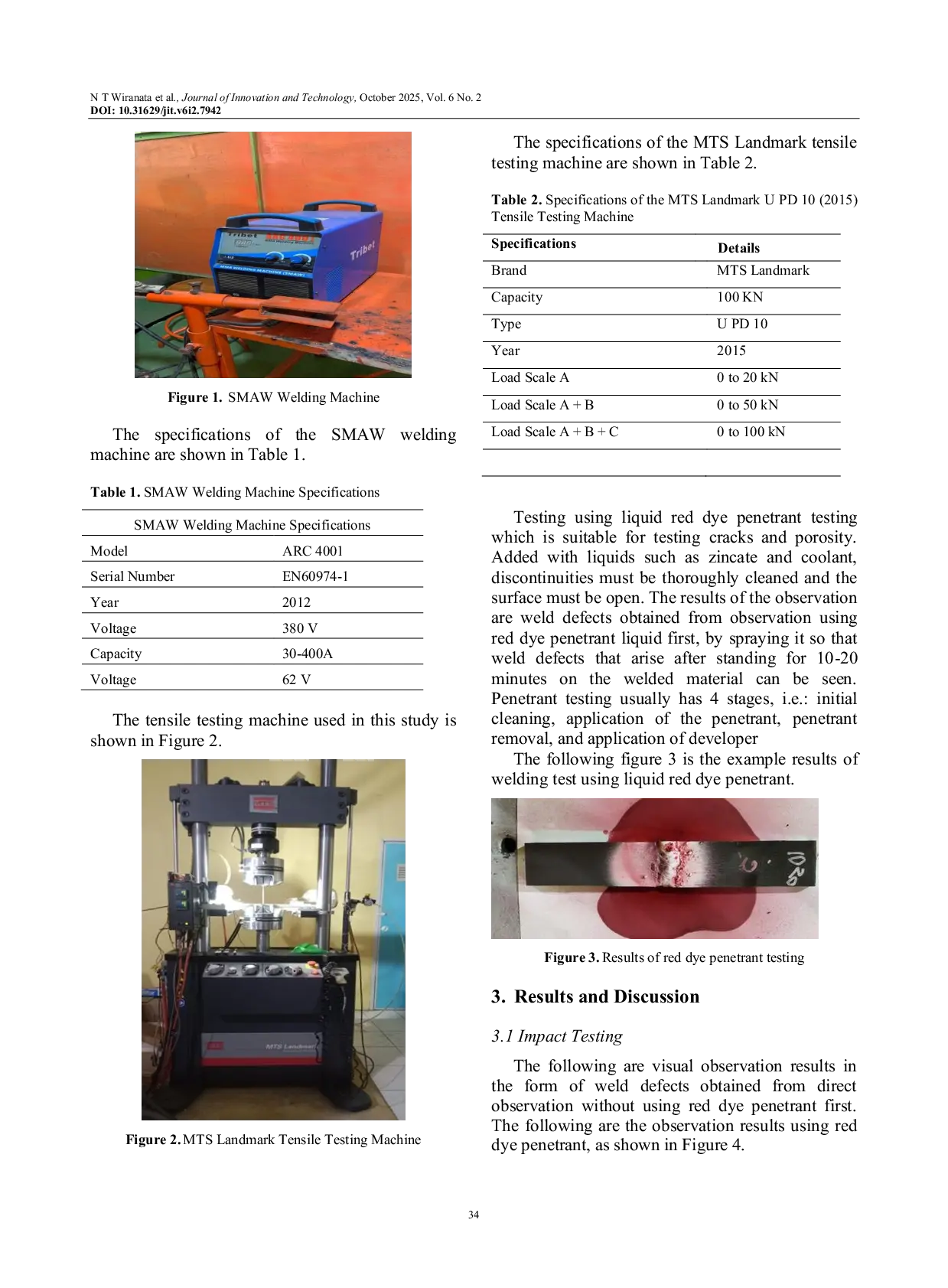 JURIS The Effect of Welding Speed on the Welding Quality AISI 1020 and AISI 1050 Steel Using Shielded Metal Arc Welding Technology