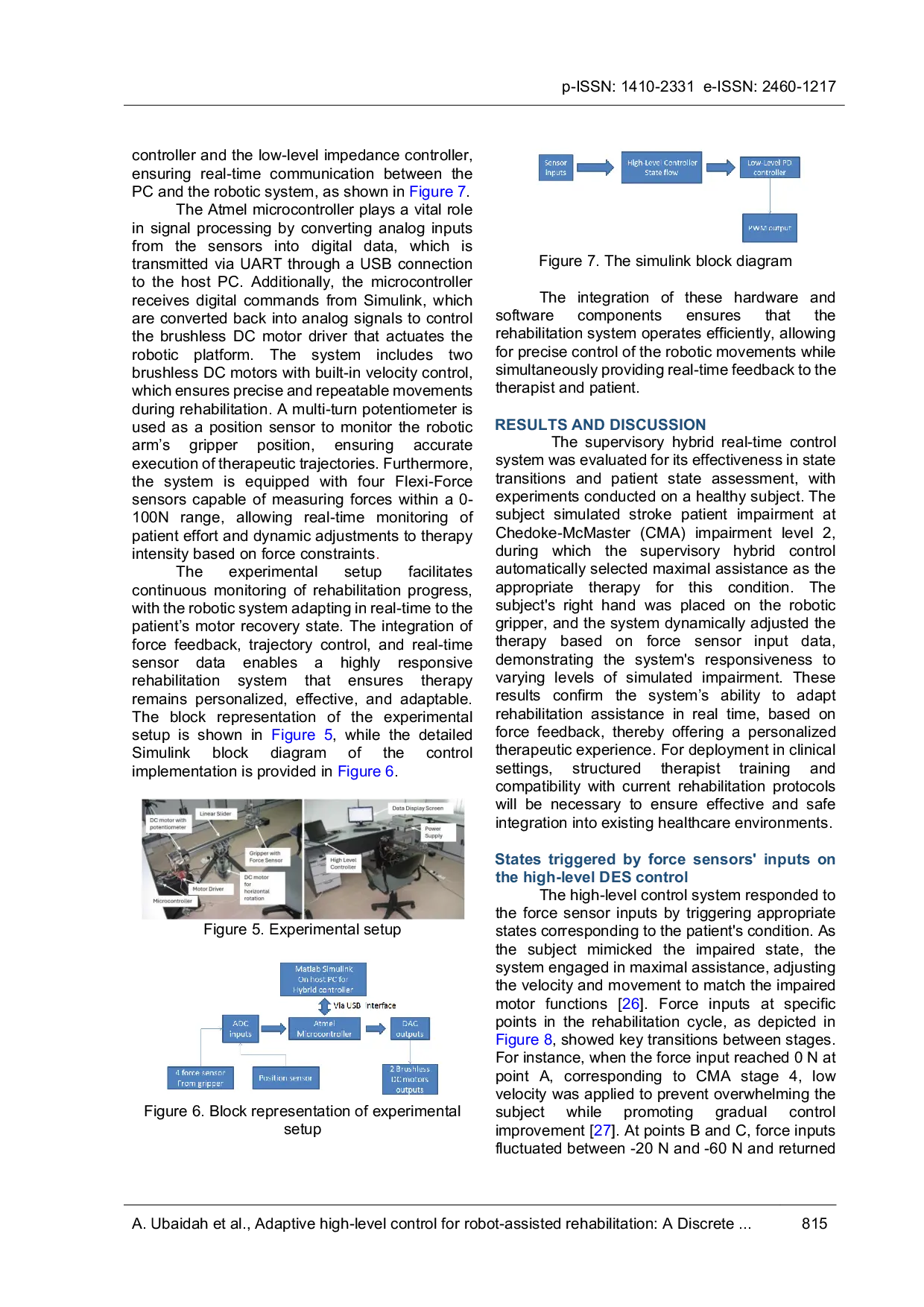 JURIS Adaptive high level control for robot assisted rehabilitation A Discrete Event System approach