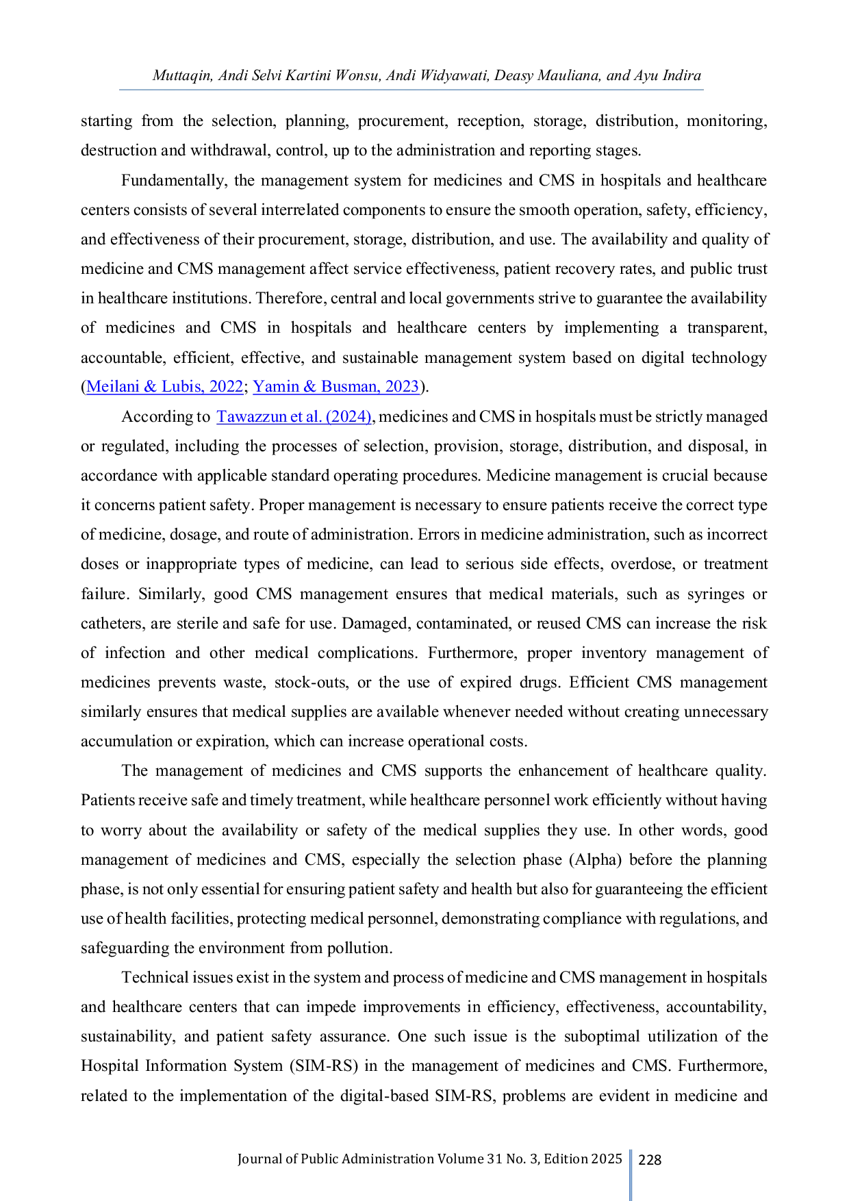 JURIS THE SELECTION PHASE AS THE ALPHA OF THE MANAGEMENT SYSTEM FOR MEDICINES AND CONSUMABLE MEDICAL SUPPLIES IN HOSPITALS