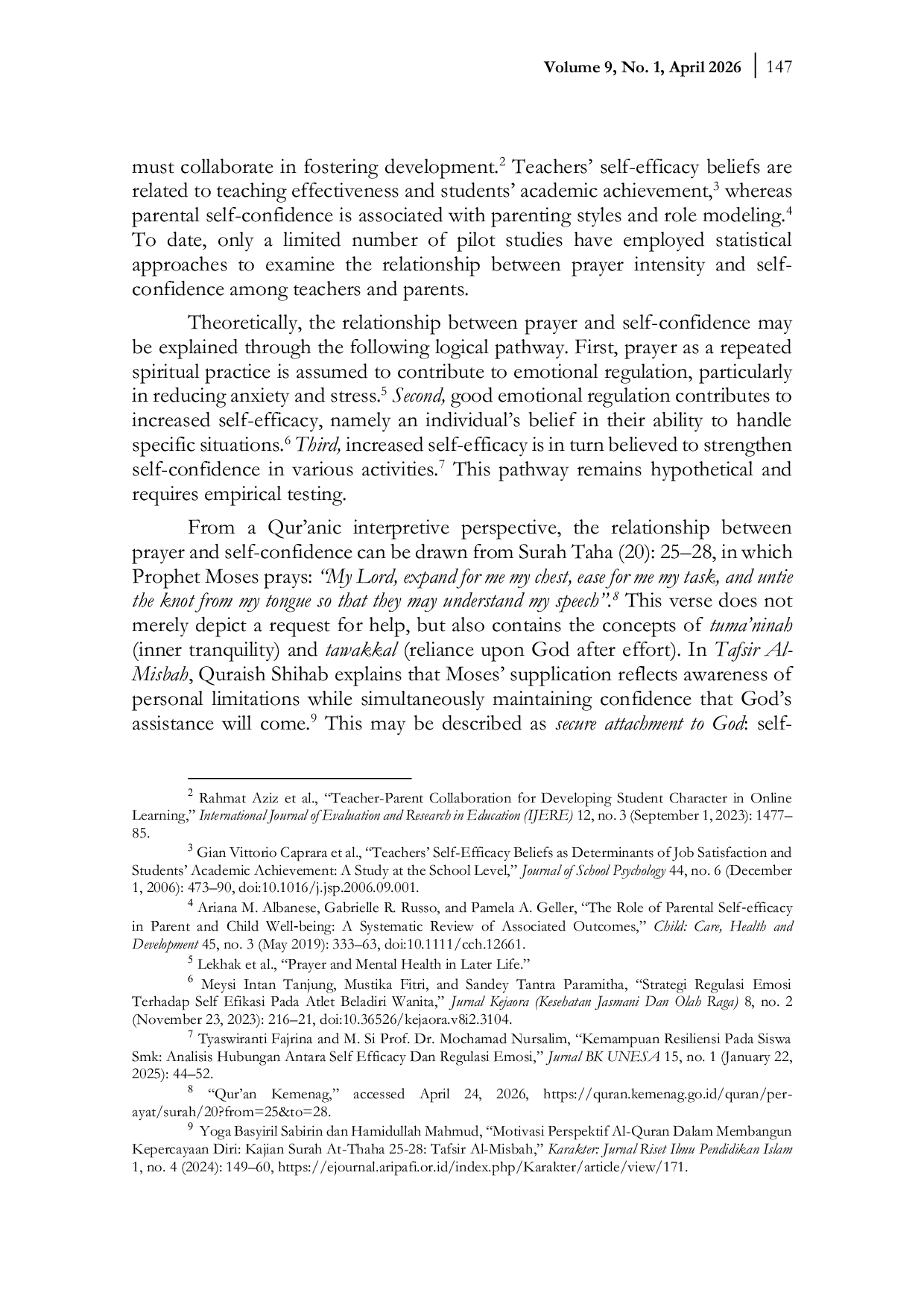 JURIS PRAYER AS A PREDICTOR OF SELF CONFIDENCE A Statistical Analysis