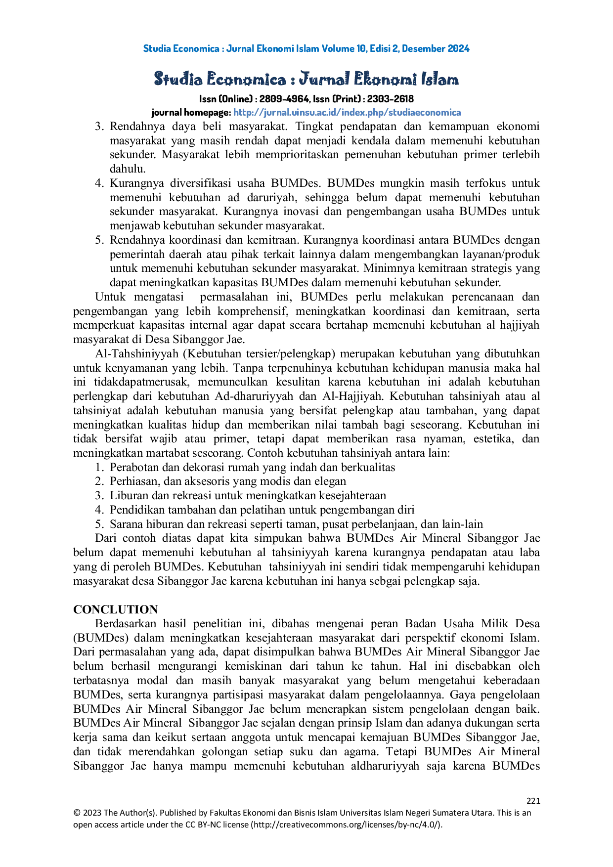 JURIS Peran Bumdes Dalam Meningkatkan Kesejahteraan Masyarakat Menurut Perspektif Ekonomi Islam