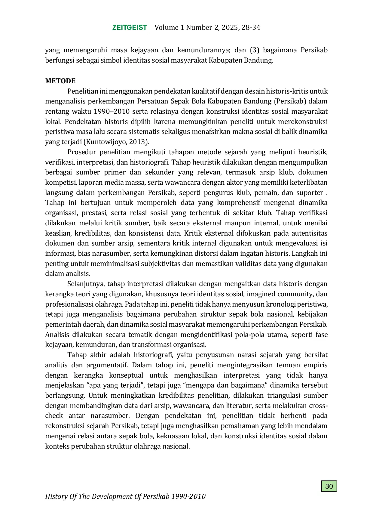 JURIS Sejarah Perkembangan Persikab 1990 2010