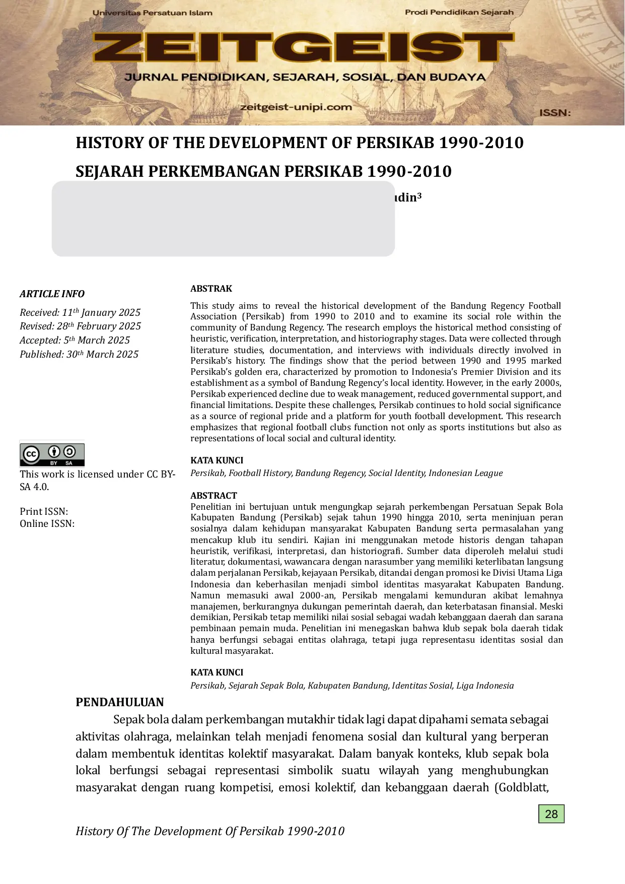JURIS Sejarah Perkembangan Persikab 1990 2010