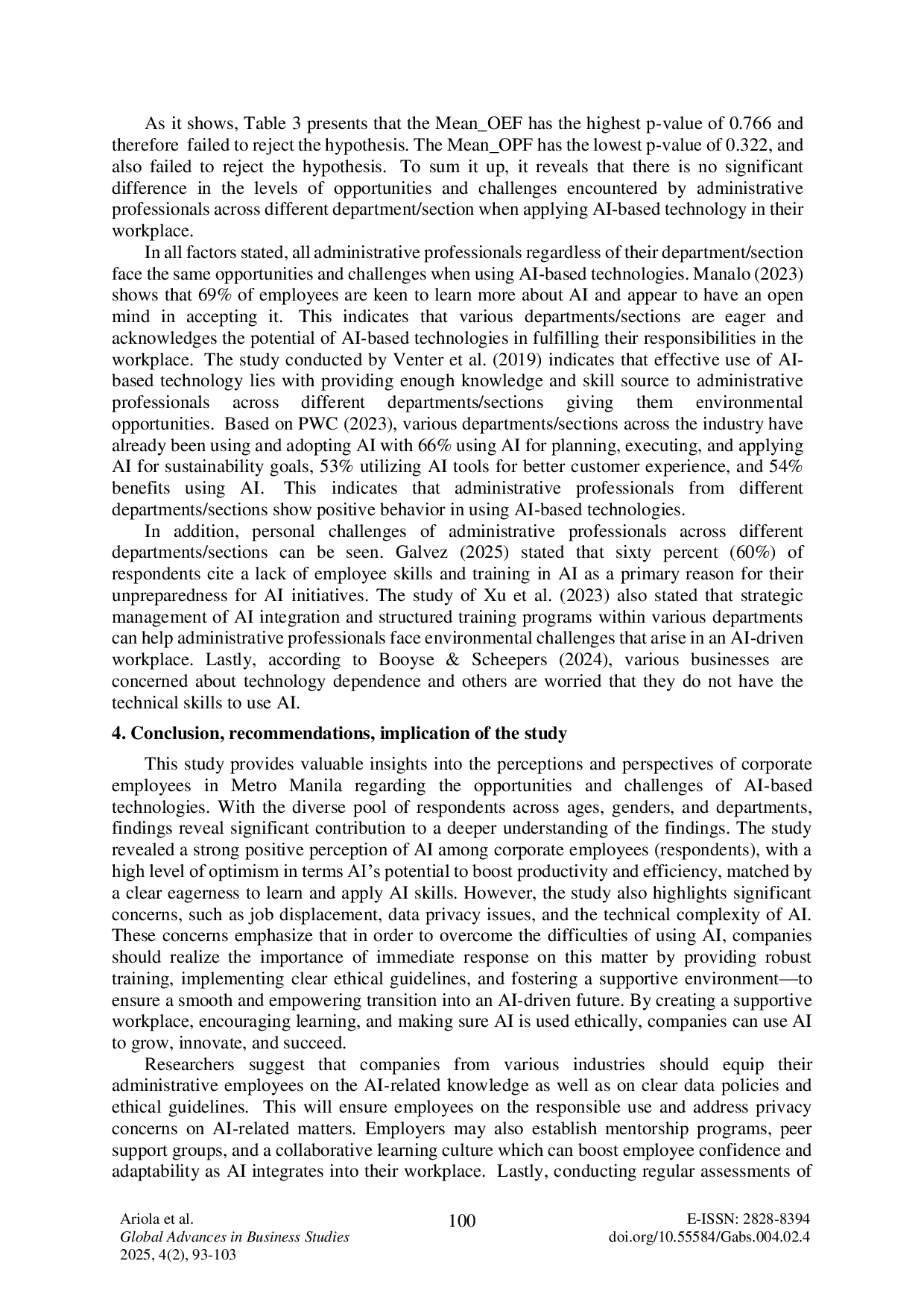 JURIS Application of artificial intelligence based technologies in the corporate industry opportunities and challenges