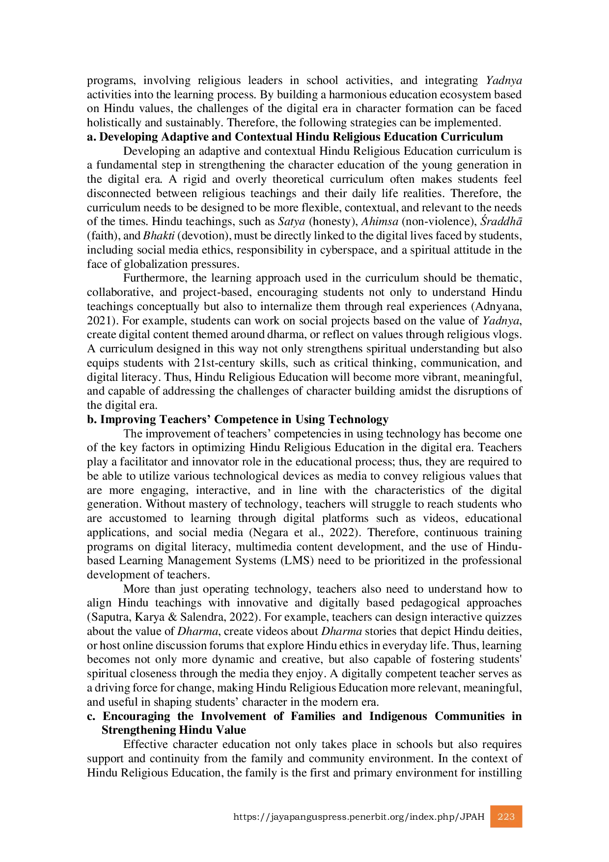JURIS The Role of Hindu Religious Education in Instilling Character Values in the Young Generation in the Digital Era