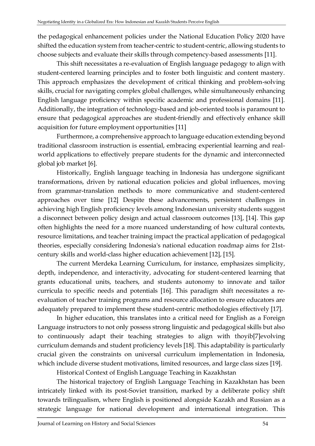 JURIS Negotiating Identity in a Globalized Era How Indonesian and Kazakh Students Perceive English