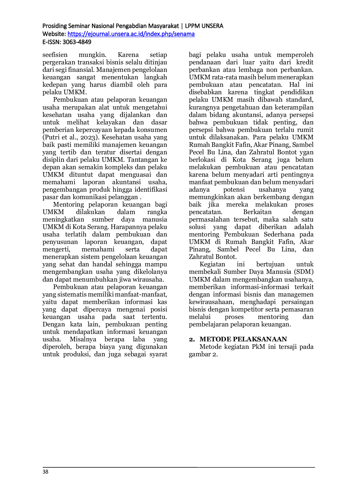 JURIS Menjaga Kesehatan Usaha UMKM dengan Menerapkan Tertib Pelaporan Keuangan