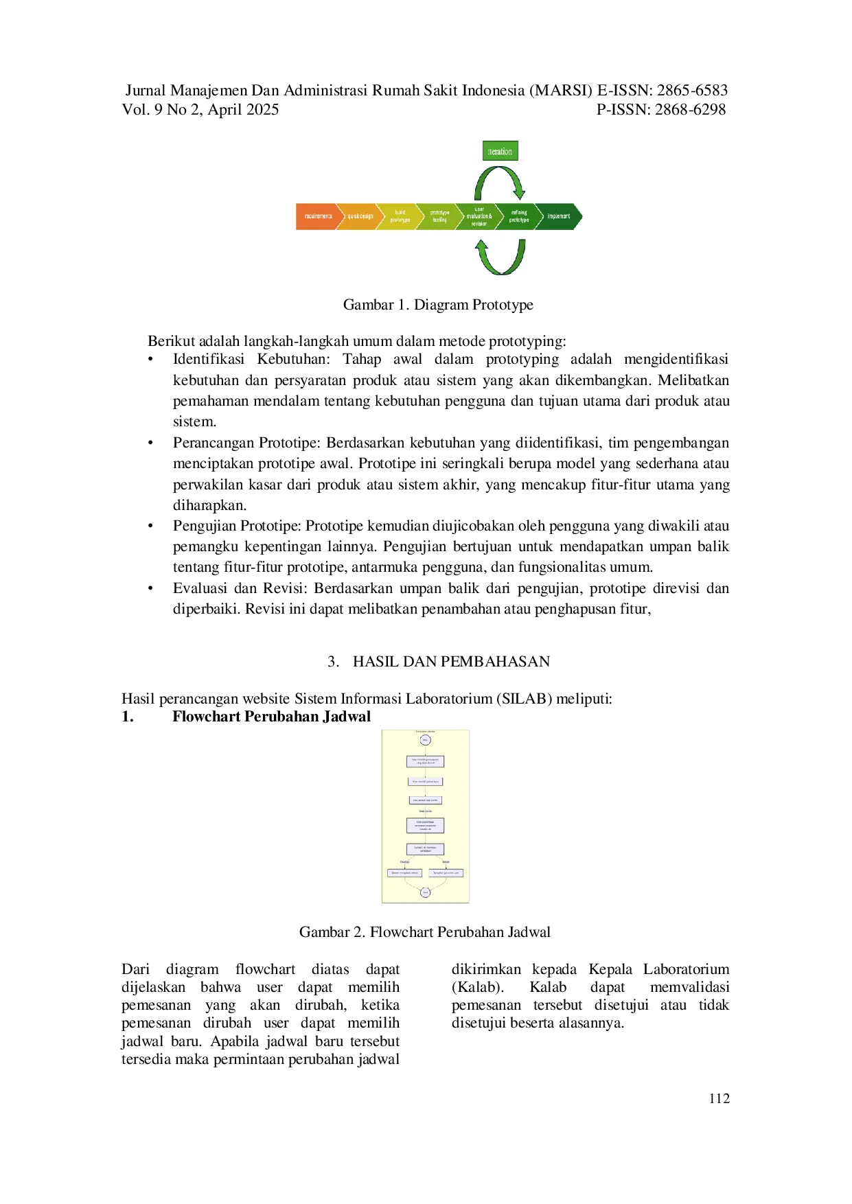 JURIS Perancangan Sistem Informasi Laboratorium SILAB Dengan Metode Prototype Di Jurusan Kesehatan Politeknik Negeri Jember