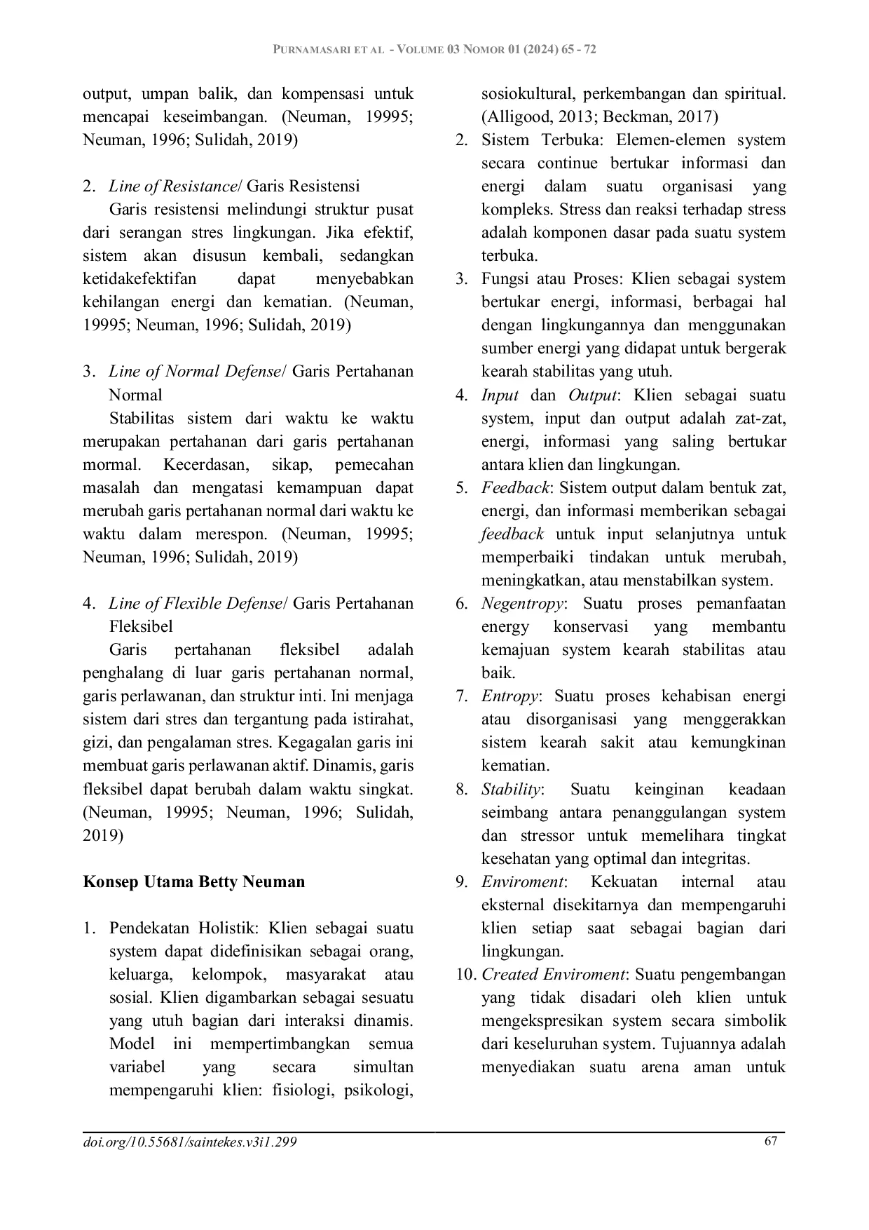 JURIS Aplikasi Teori Betty Neuman dalam Asuhan Keperawatan pada Kasus Luka Dekubitus dengan Hemiparese Pasca Stroke