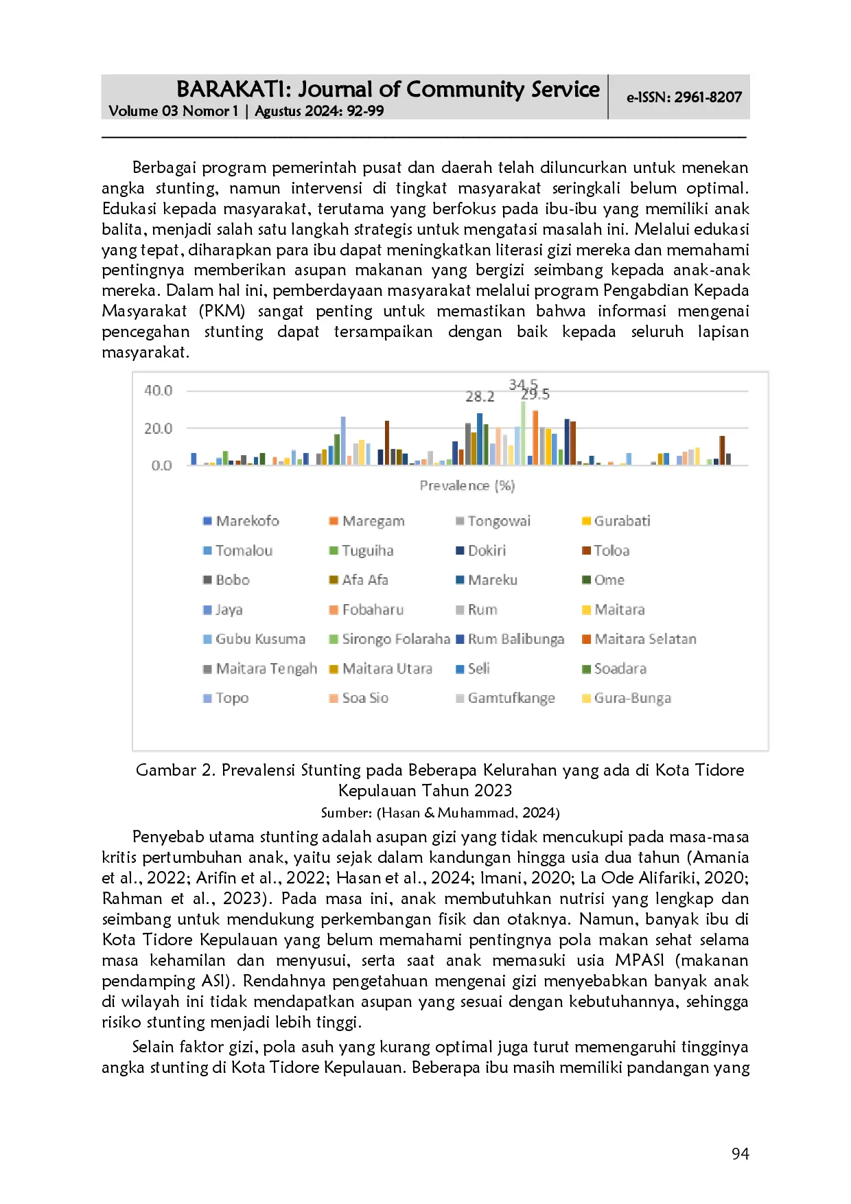 juris Meningkatkan Kesadaran Masyarakat melalui Edukasi Pencegahan Stunting di Kota Tidore Kepulauan