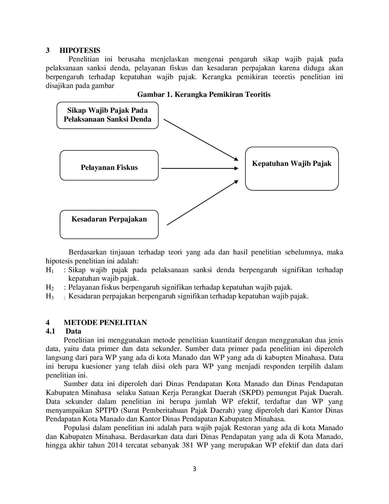 JURIS Pengaruh Sikap Wajib Pajak Pada Pelaksanaan Sanksi Denda Pelayanan Fiskus Dan Kesadaran Perpajakan Terhadap Kepatuhan Wajib Pajak Studi Empiris Terhadap Wajib Pajak Restoran Orang Pribadi Di Kota Ma
