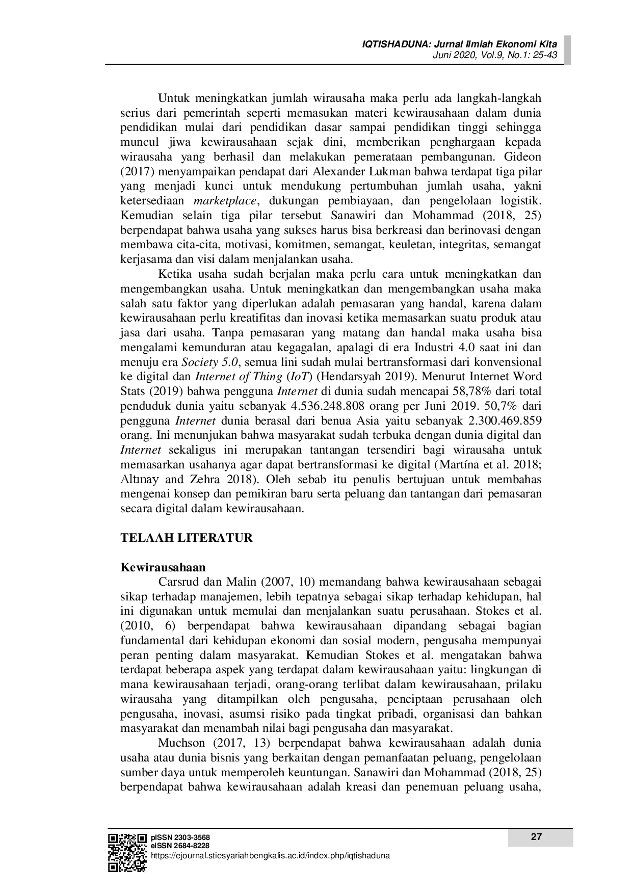 juris Pemasaran Digital Dalam Kewirausahaan