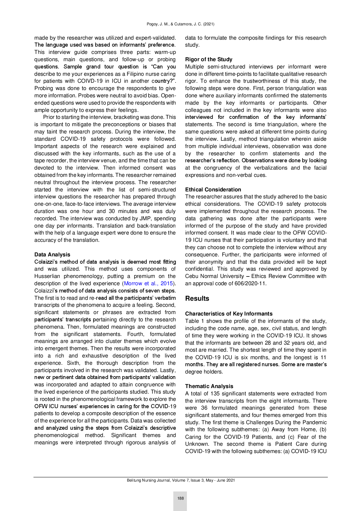 juris Lived experiences of Overseas Filipino Worker OFW nurses working in COVID 19 intensive care units