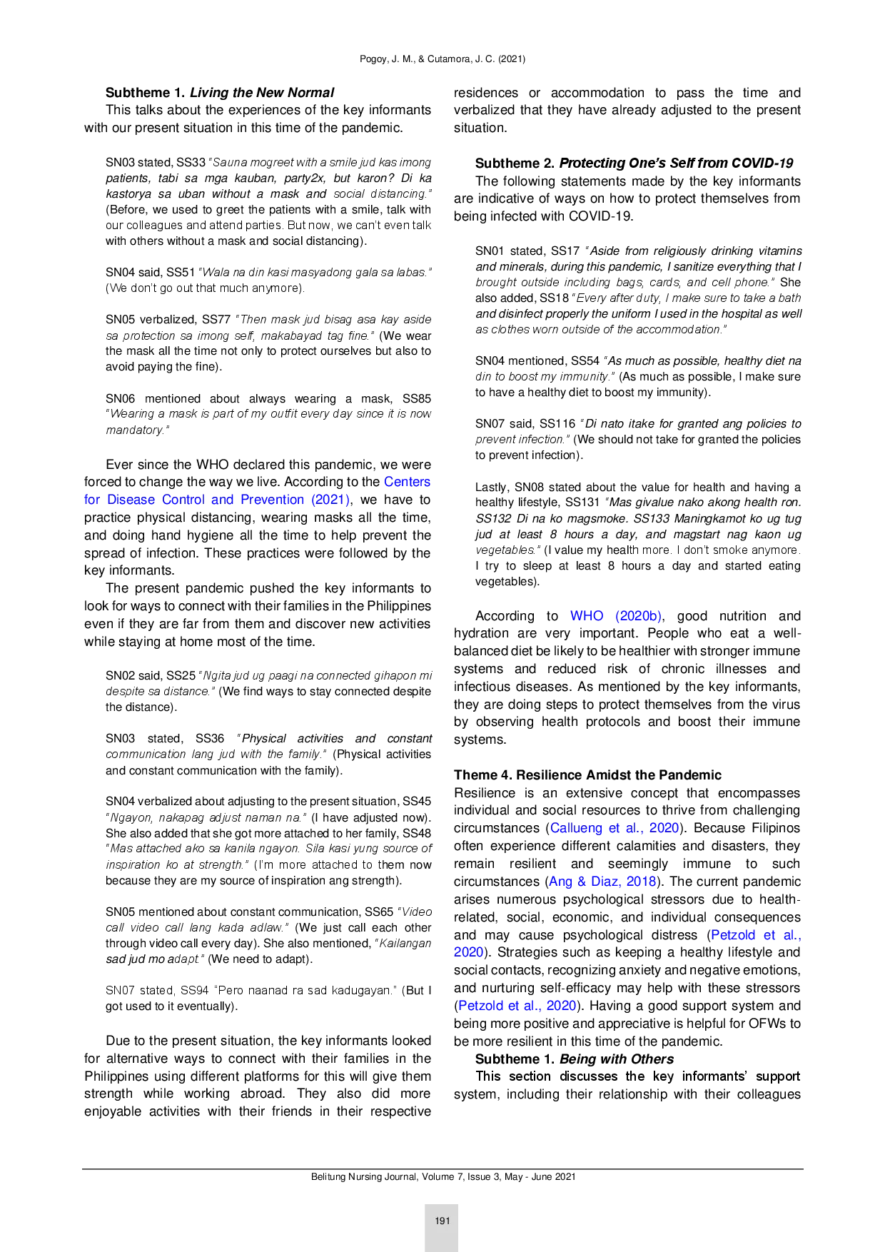 juris Lived experiences of Overseas Filipino Worker OFW nurses working in COVID 19 intensive care units