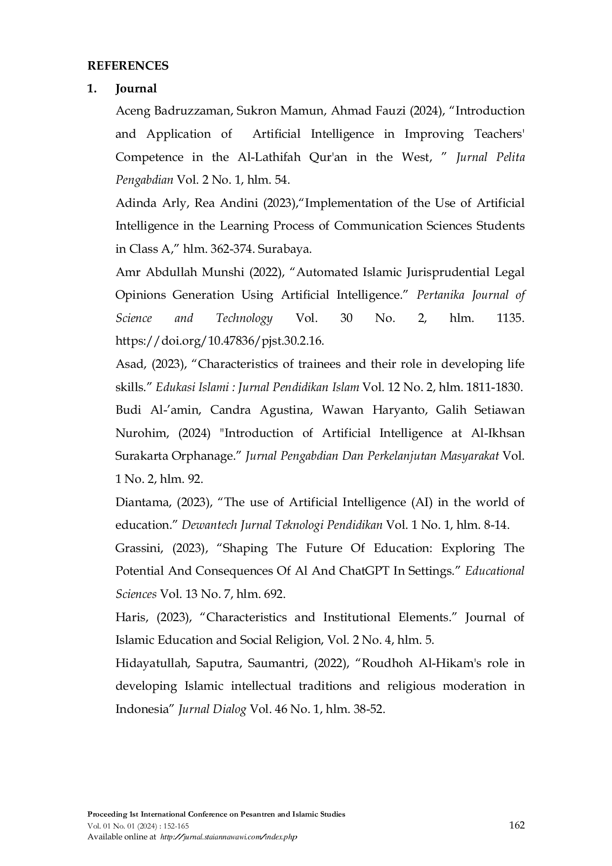 JURIS AI And The Tradition Pondok Pesantren The Adoption Of AI In The Pondok Pesantren