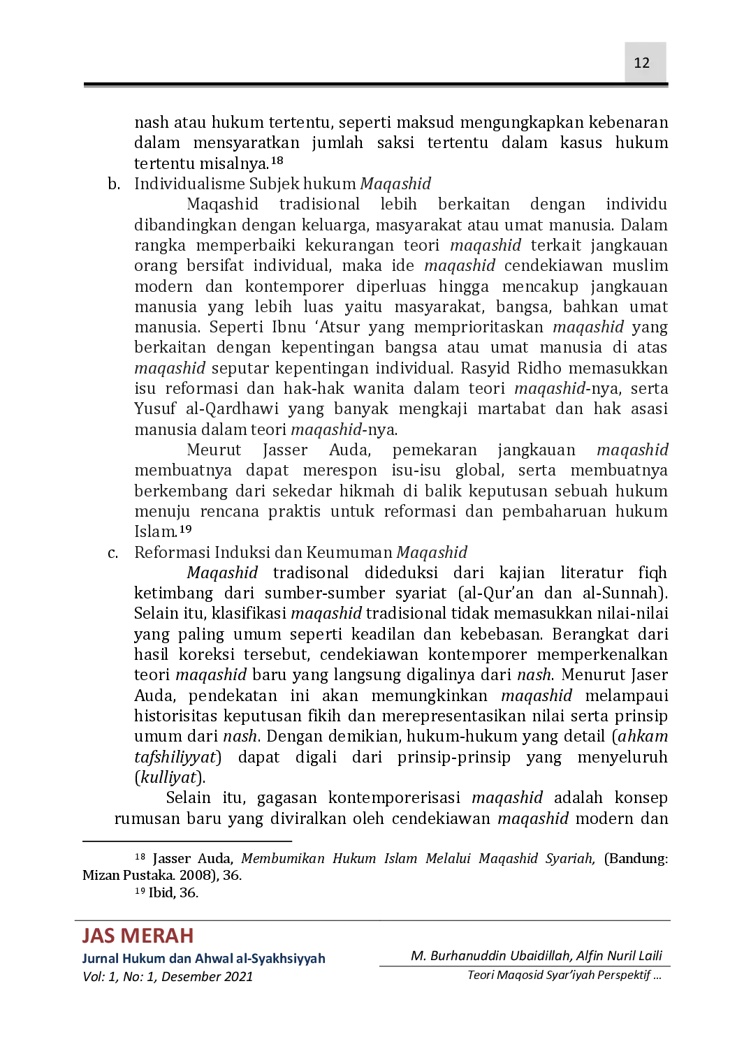 juris Teori Maqosid Syari ah Perspektif Ulama Modern dan Kontemporer