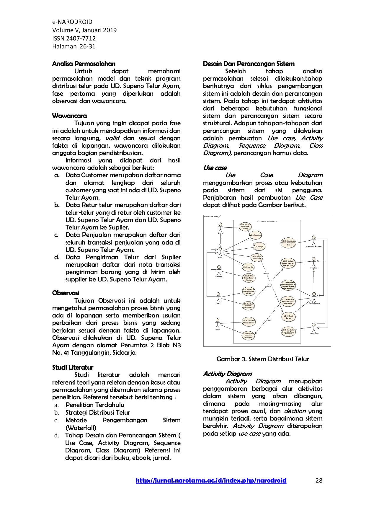 JURIS SISTEM INFORMASI DISTRIBUSI TELUR UD SUPENO TELUR AYAM BERBASIS WEB