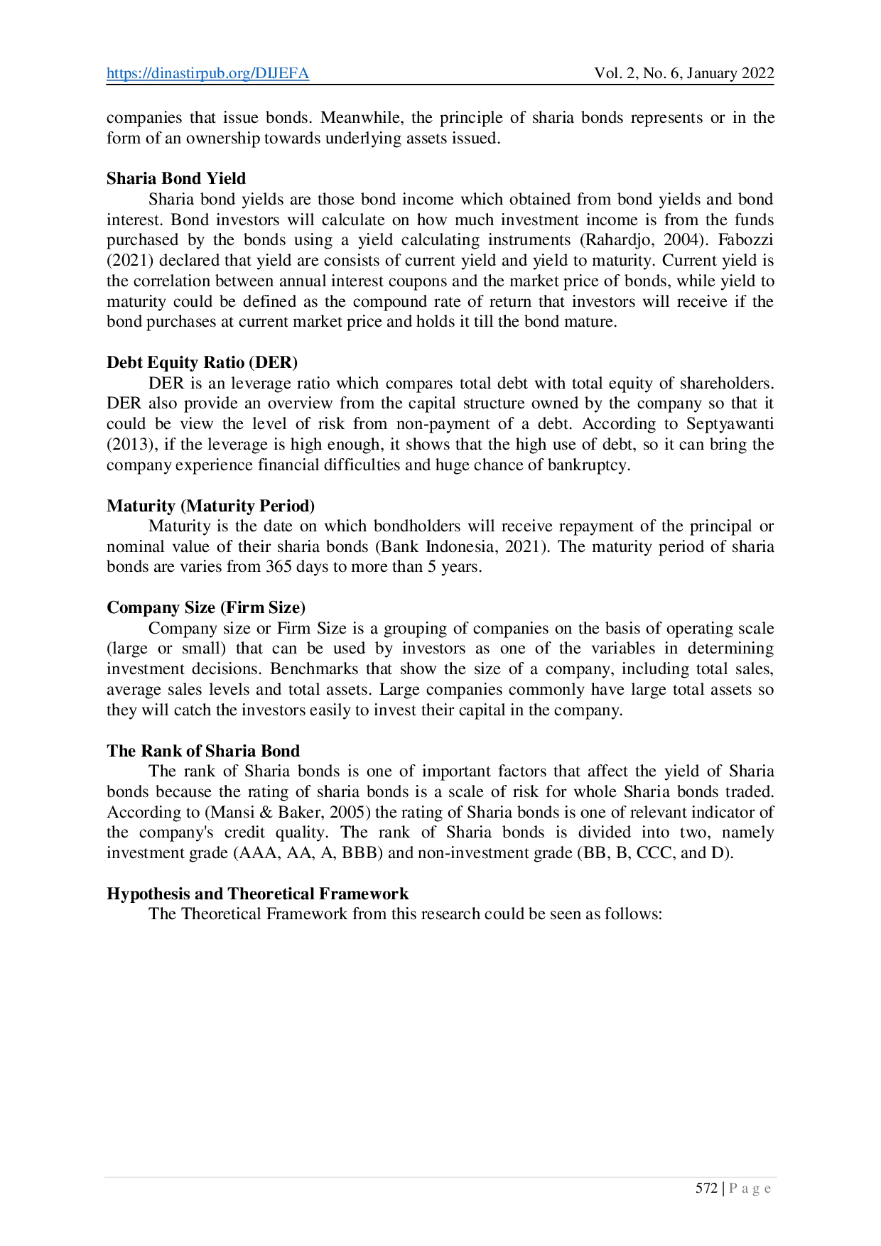 juris Analysis Towards the Factors Relates to the Yield at Sharia Bond Which Listed on Indonesia Stock Exchange During Period of 2020