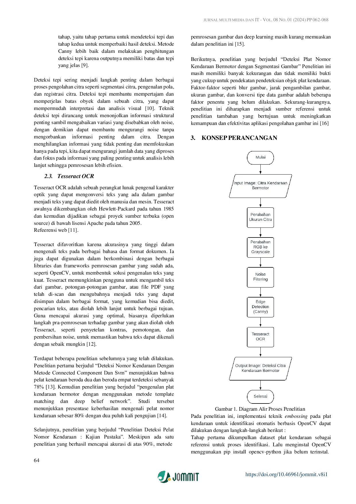 JURIS Implementasi Teknik Embossing pada Pengenalan Plat Kendaraan untuk Identifikasi Otomatis Berbasis OpenCV