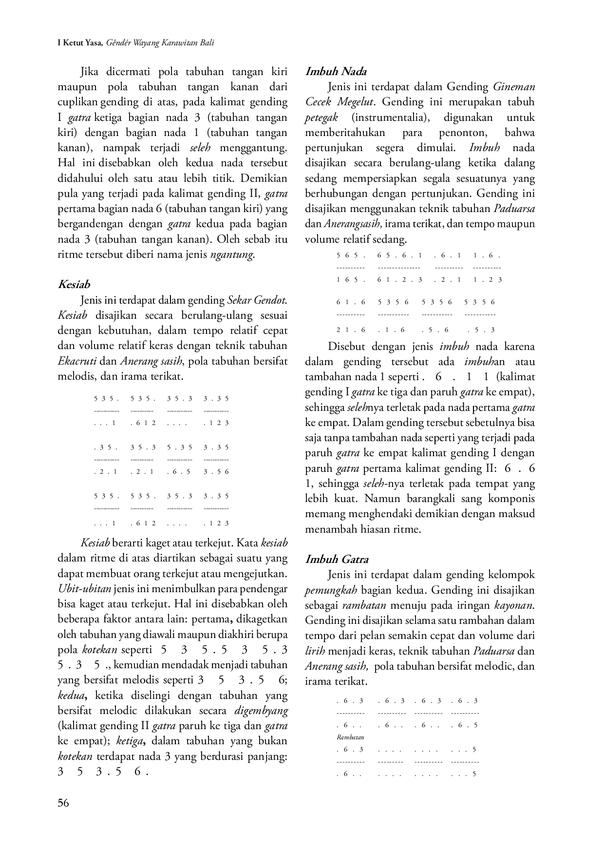 juris Aspek Musikologis G nd r Wayang dalam Karawitan Bali