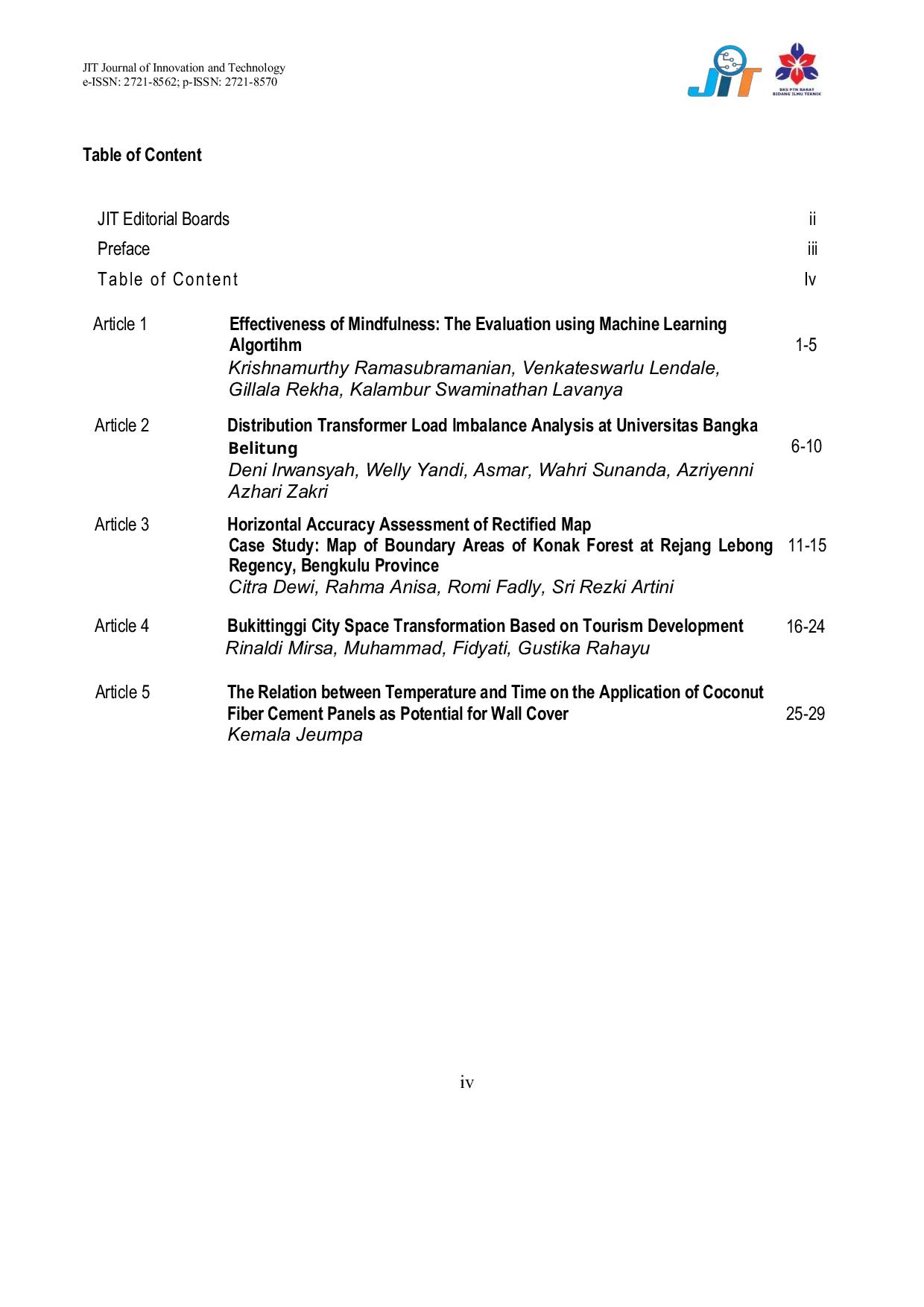 JURIS Journal of Innovation and Technology