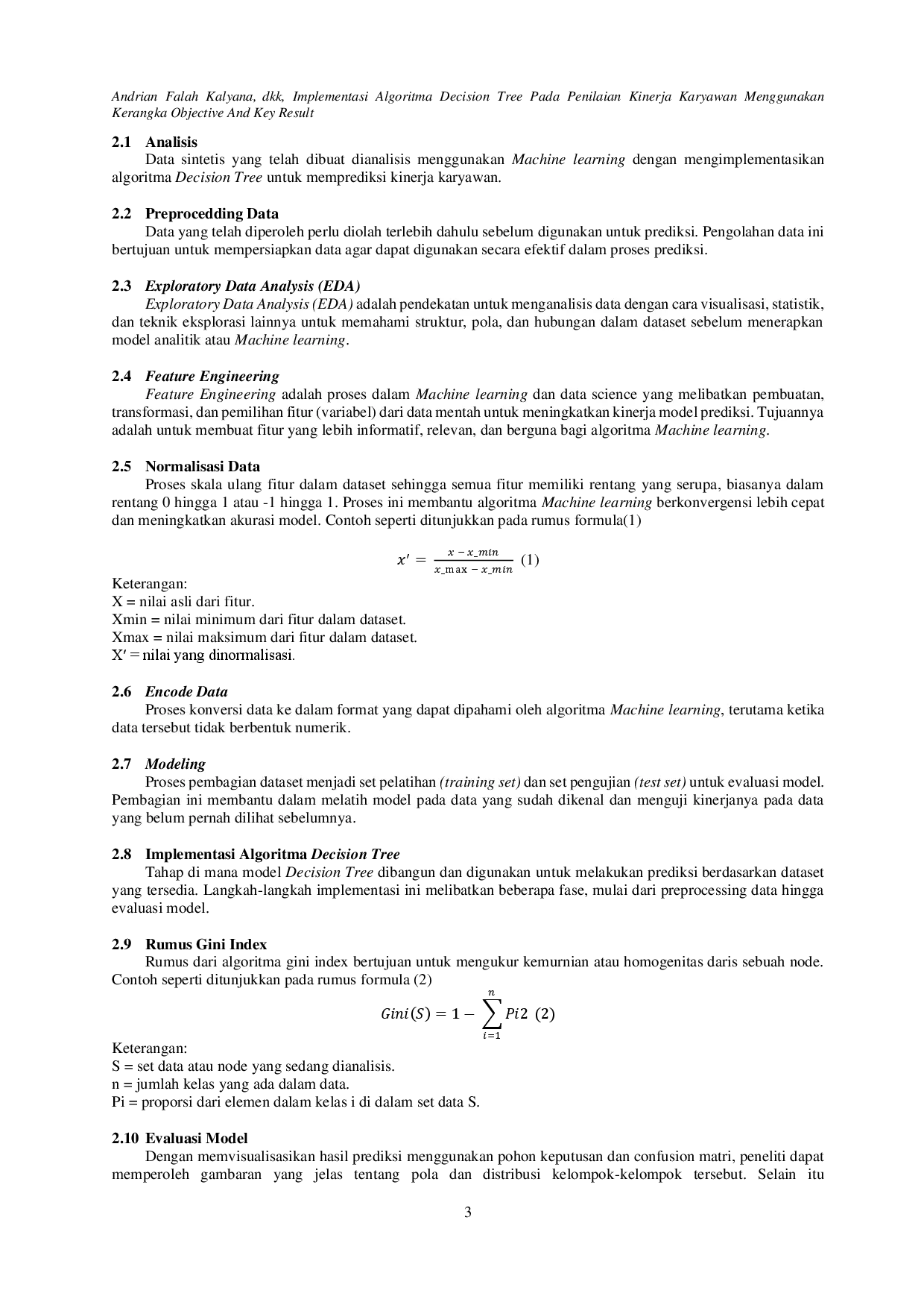 juris Implementasi Algoritma Decision Tree Pada Penilaian Kinerja Karyawan Menggunakan Kerangka Objective And Key Result