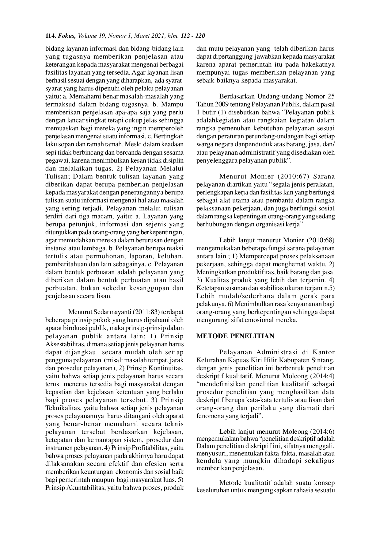 JURIS Pelayanan Administrasi Di Kantor Kelurahan