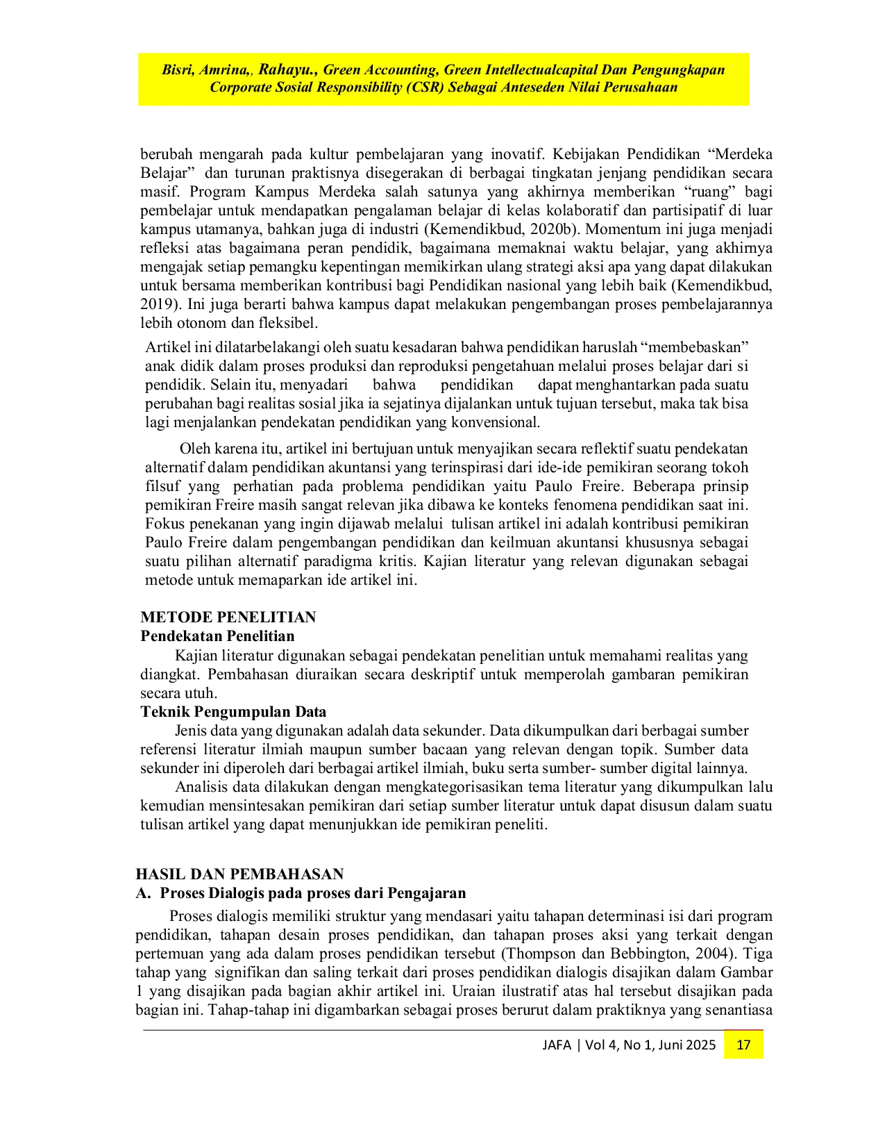 JURIS Pembelajaran Berbasis Dialogis untuk Meningkatkan Pemahaman Materi Akuntansi