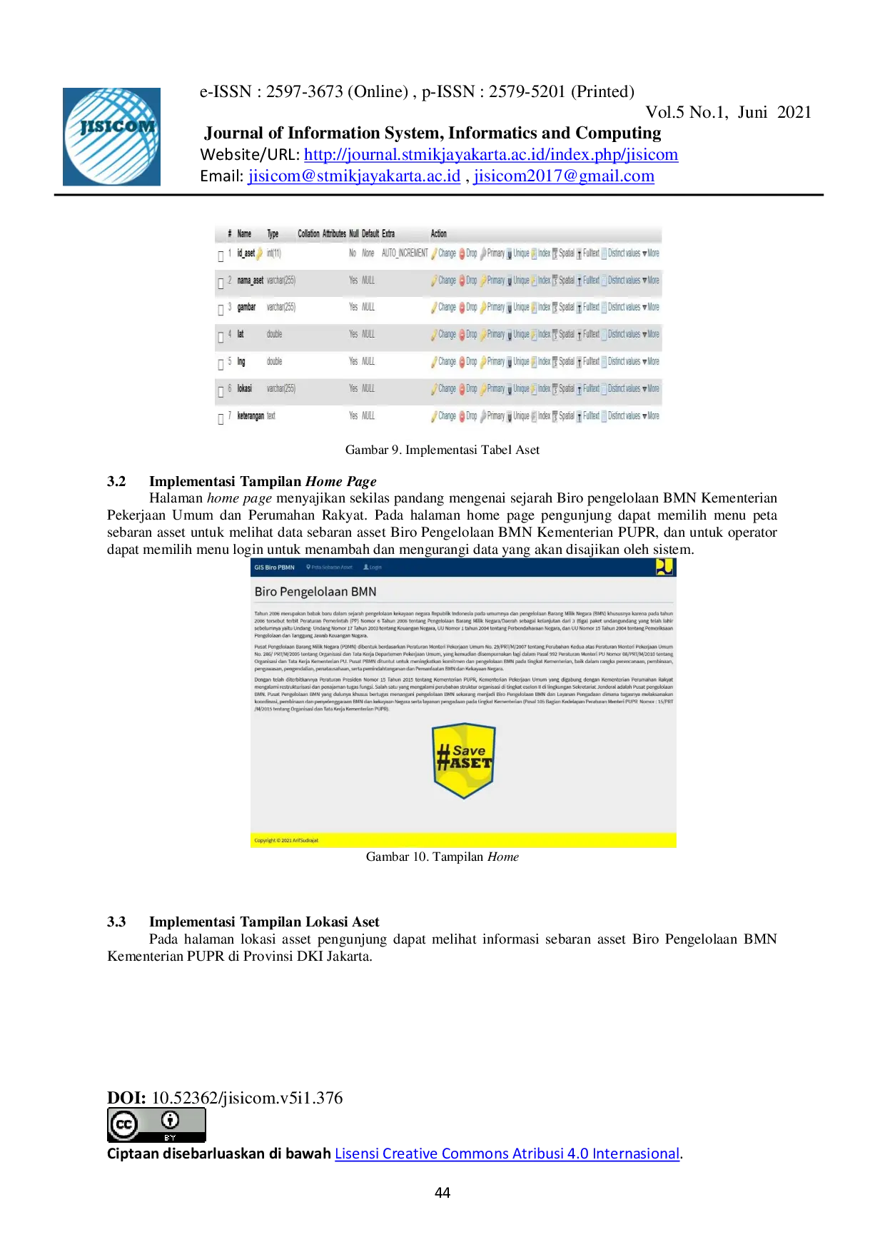 juris Pendataan Aset Biro Pengelolaan Barang Milik Negara Kementerian Pekerjaan Umum Dan Perumahan Rakyat Menggunakan Sistem Informasi Geografis Berbasis Web