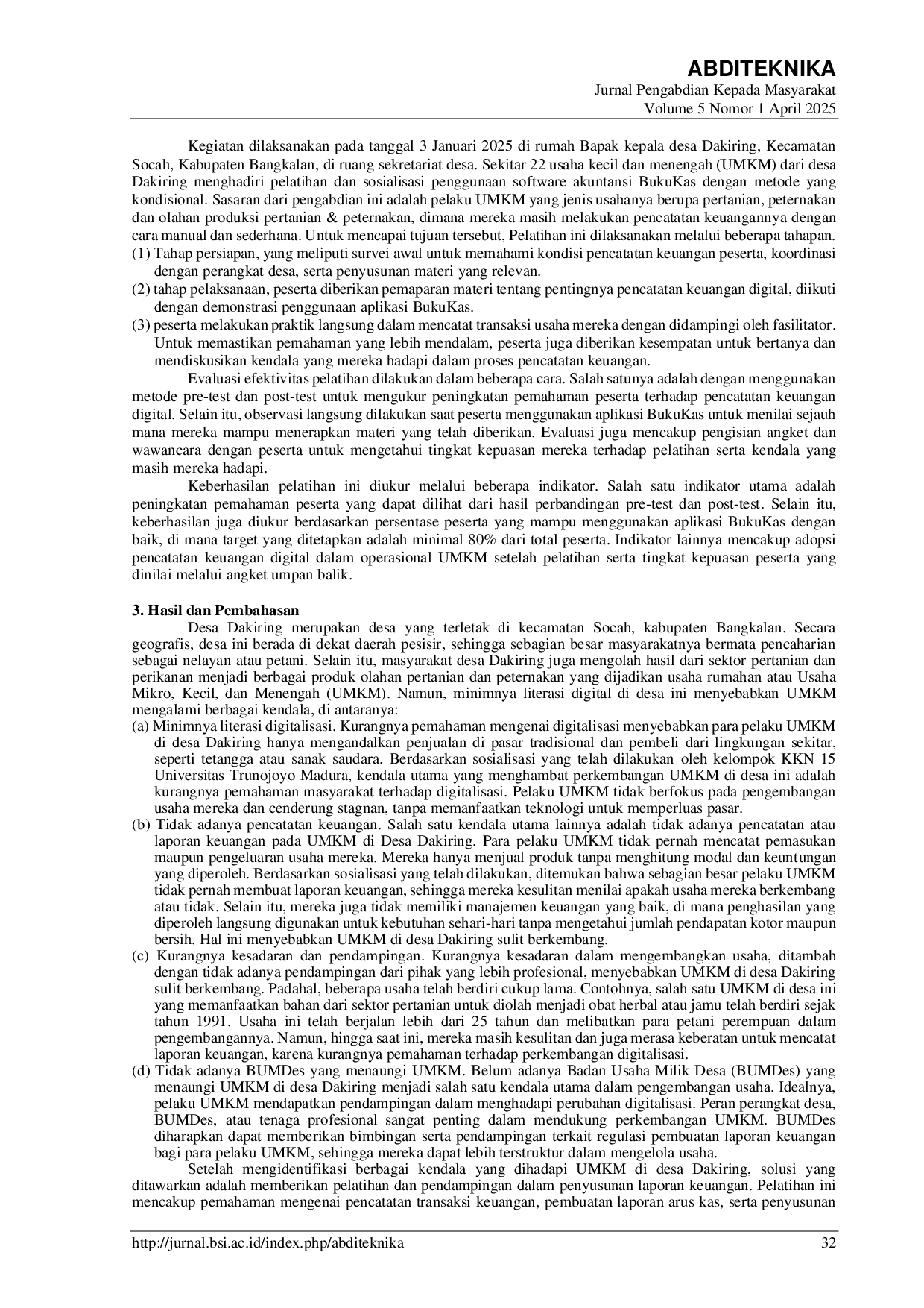 JURIS Transformasi Digital Akuntansi UMKM di Desa Dakiring Peluang Ekonomi Berkelanjutan di Sektor Pertanian dan Peternakan