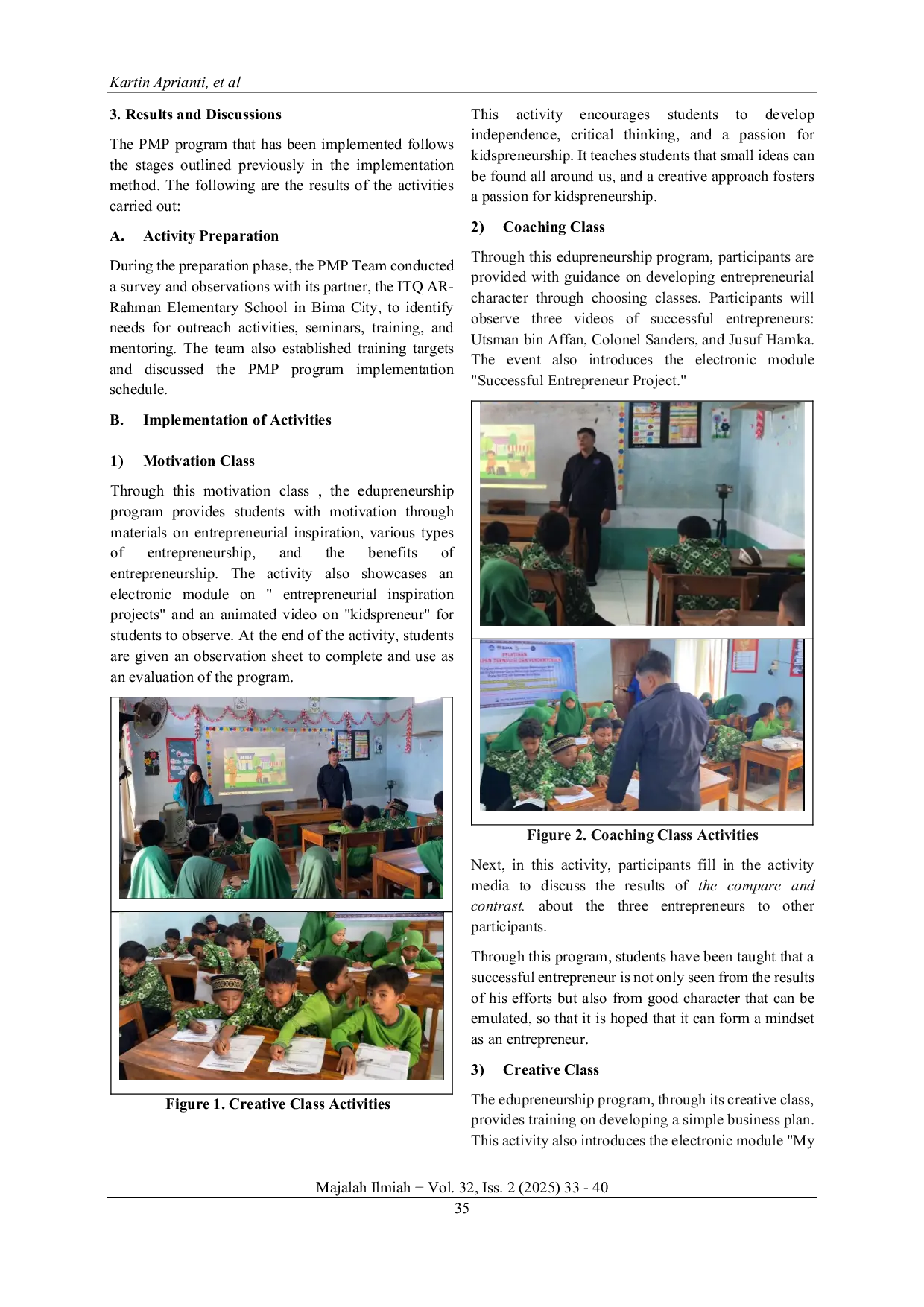 JURIS Initiation of The Edupreneurship Program in Building Interest as Kidspreneurs to Produce Agents of Change