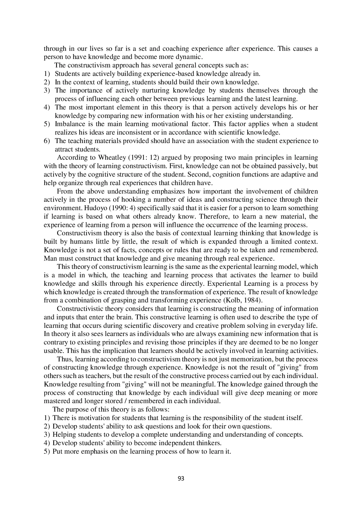 JURIS Constructivism Theory of Learning Solutions During the Covid 19 Pandemic in Indonesia