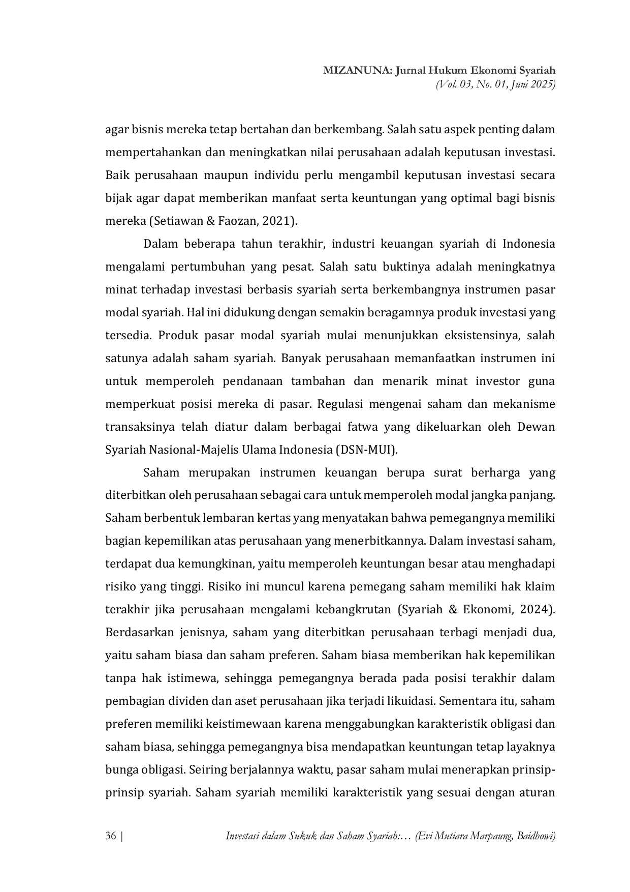 JURIS INVESTASI DALAM SUKUK DAN SAHAM SYARIAH Tinjauan Hukum Ekonomi Syariah Di Pasar Modal Indonesia