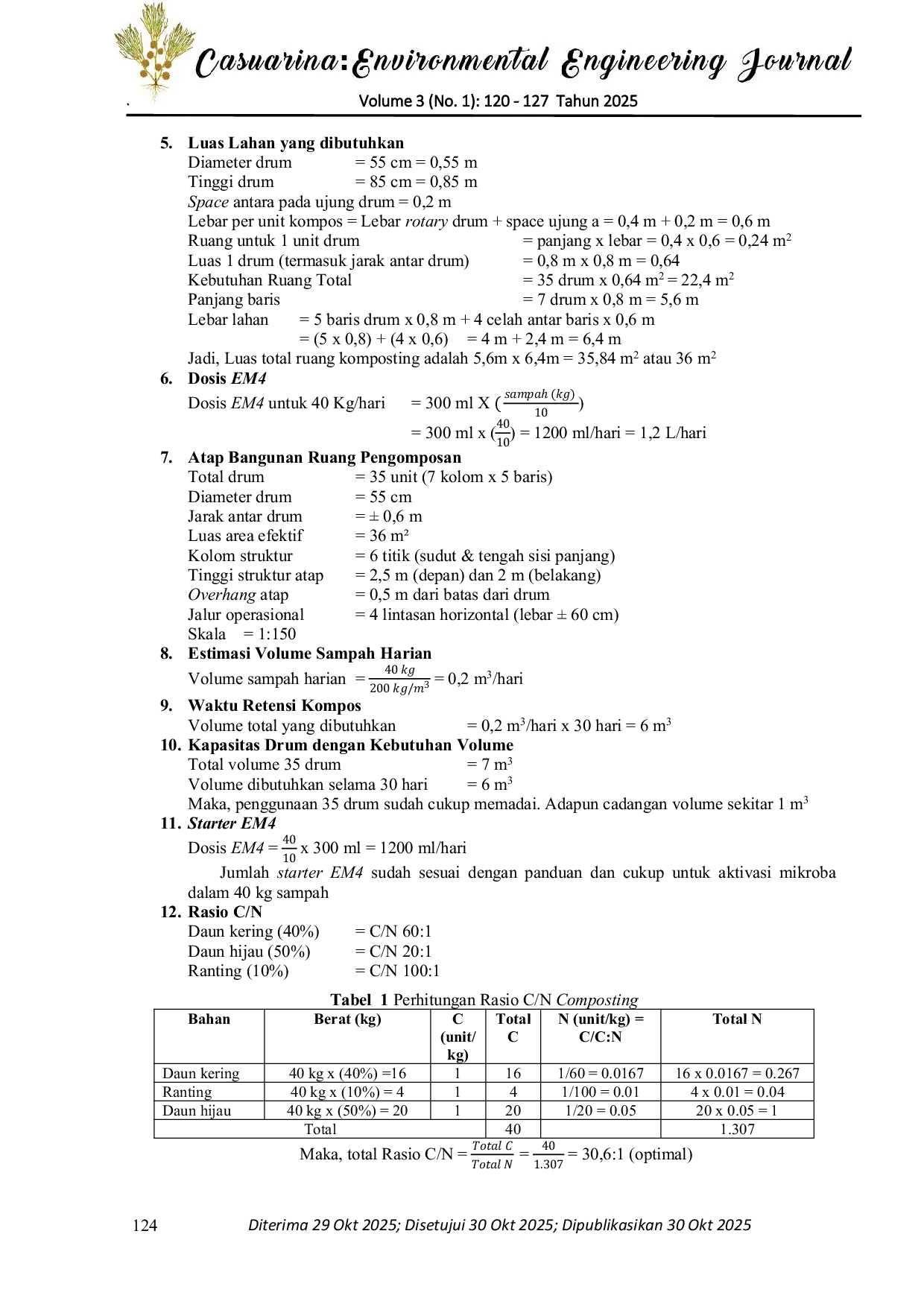 JURIS Kajian Pengelolaan Sampah Organik di PT Pertamina EP Cepu Field Menggunakan Metode Vessel Drum Composting Bahasa Indonesia