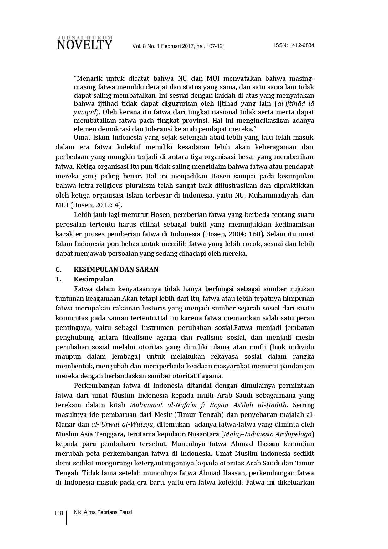 juris Fatwa di Indonesia Perubahan Sosial Perkembangan dan Keberagamaan